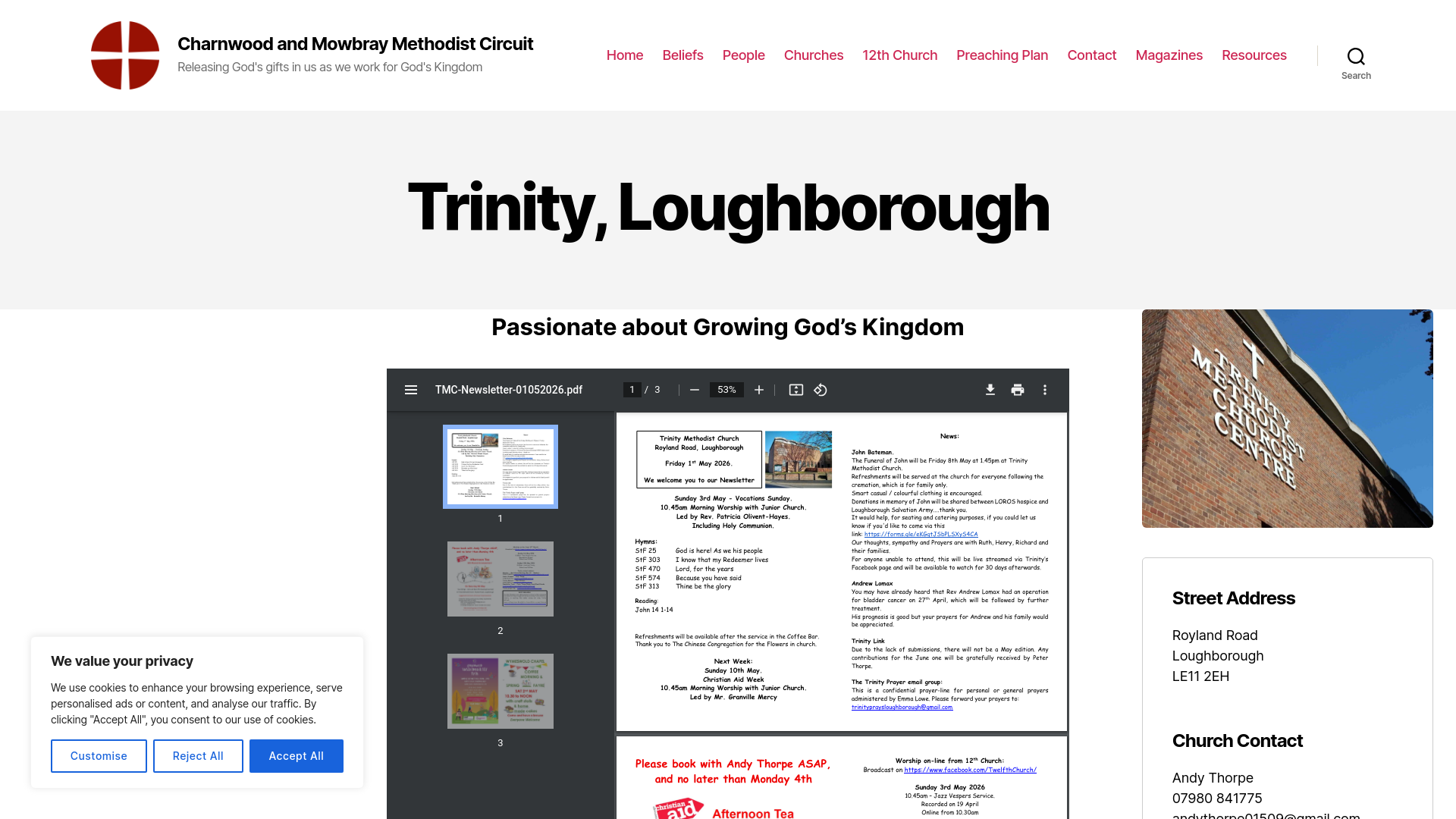 Website screenshot