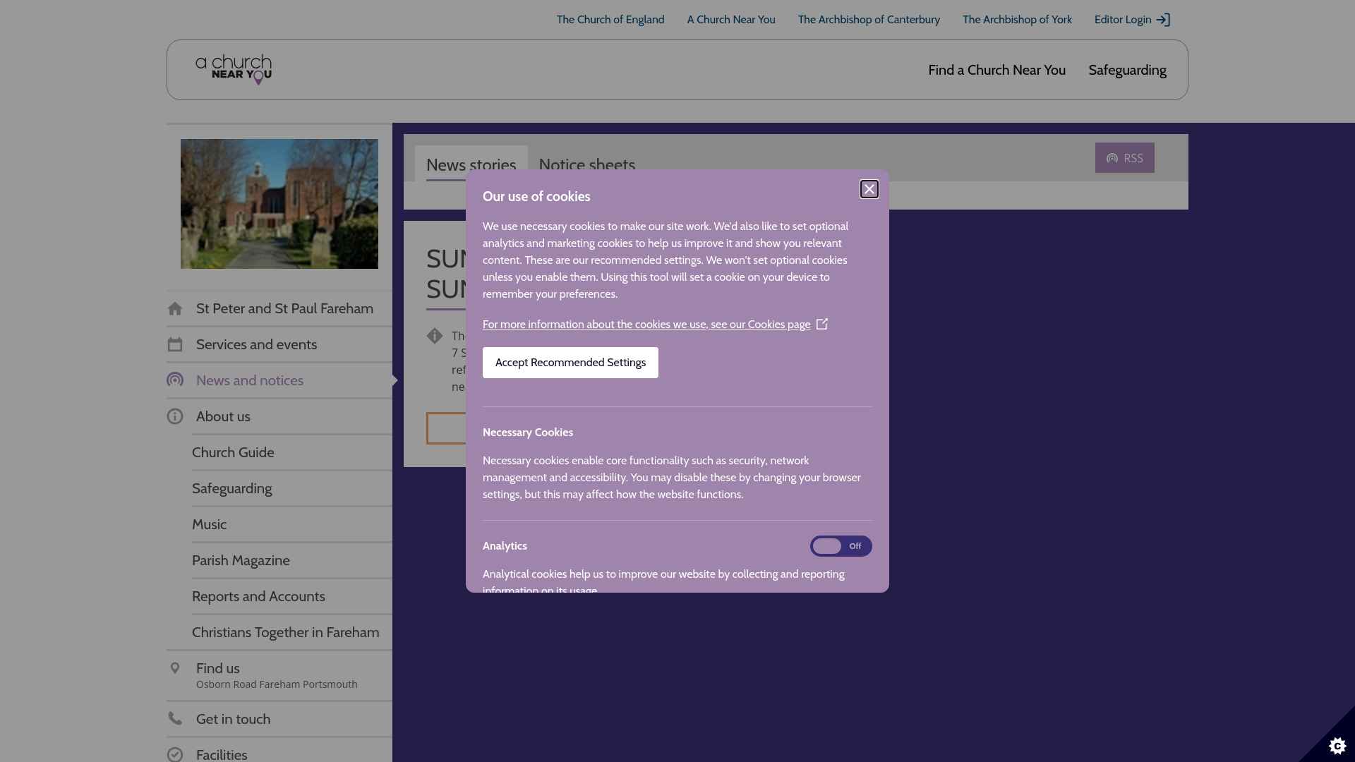 Website screenshot