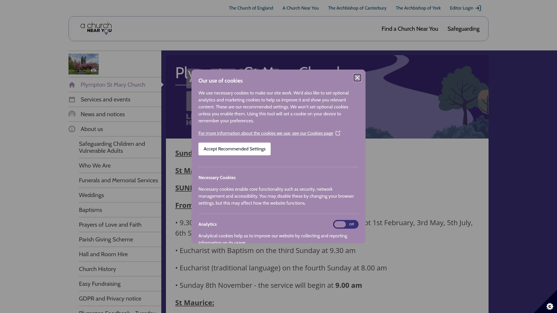 Website screenshot