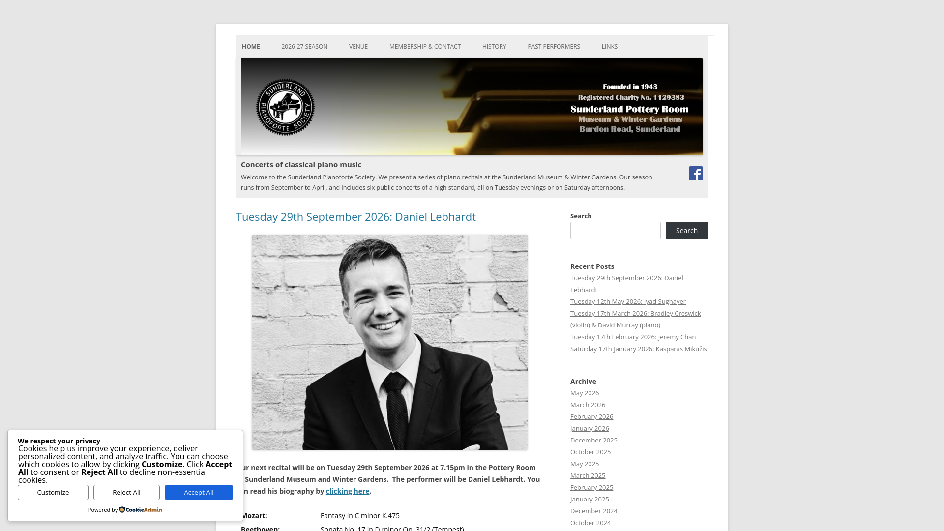 Website screenshot