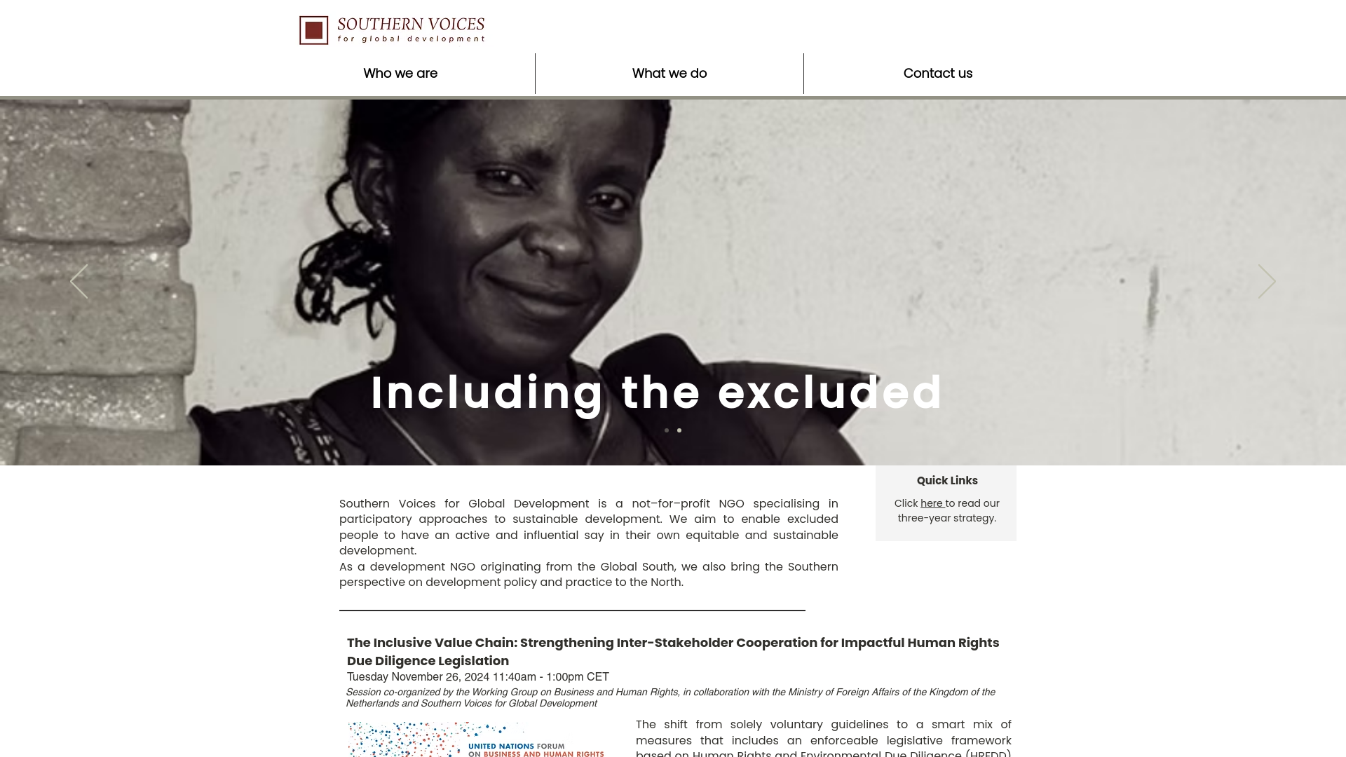 Website screenshot