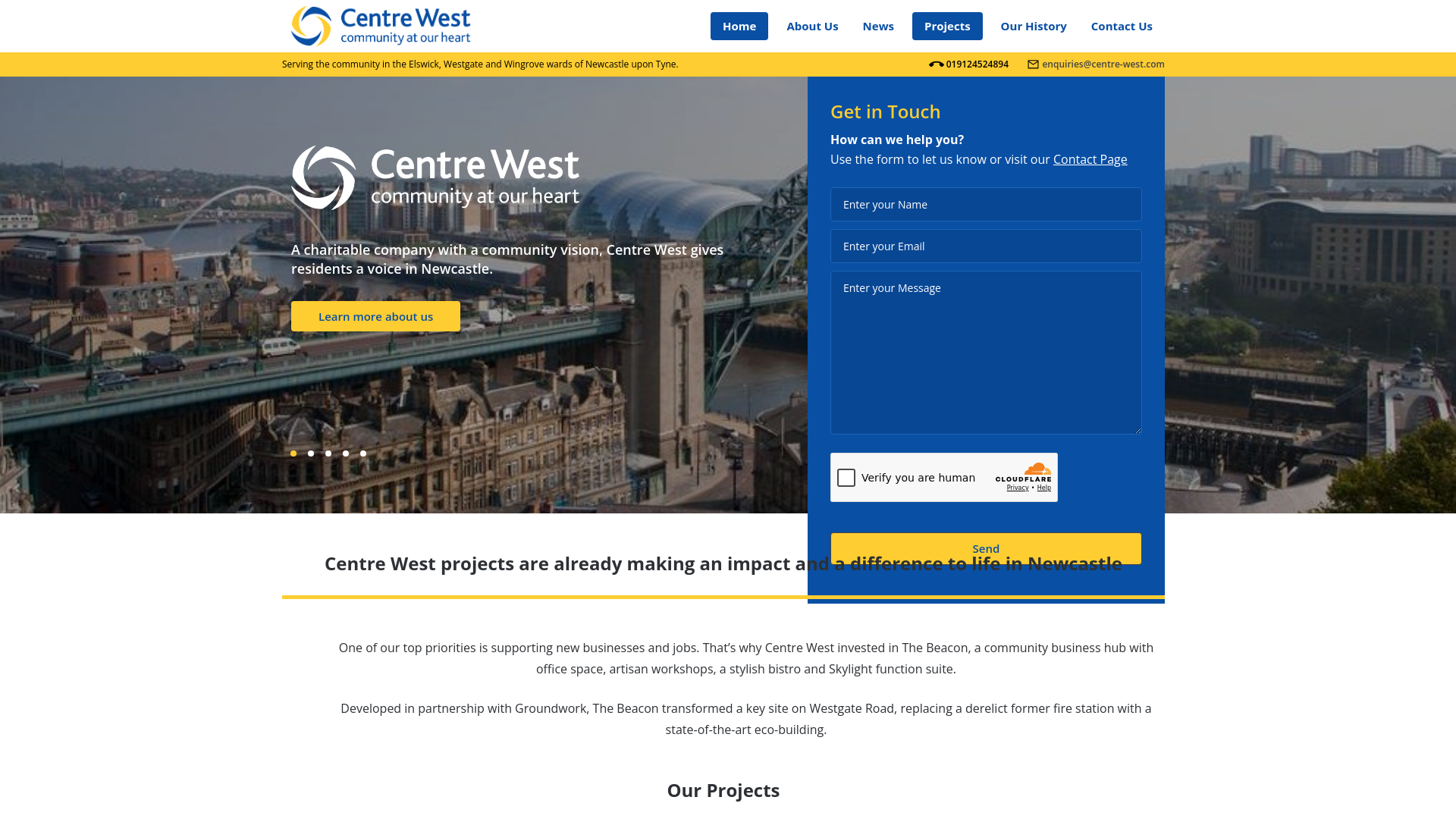 Website screenshot