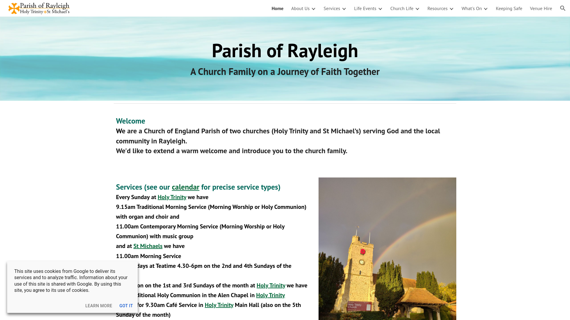 Website screenshot