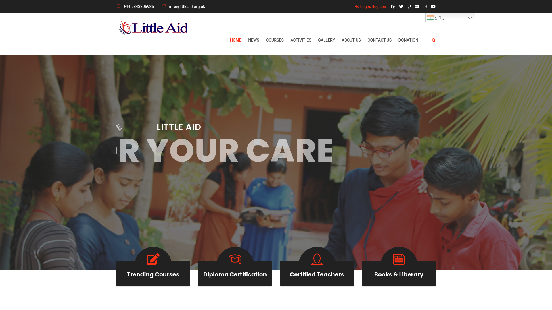 Website screenshot
