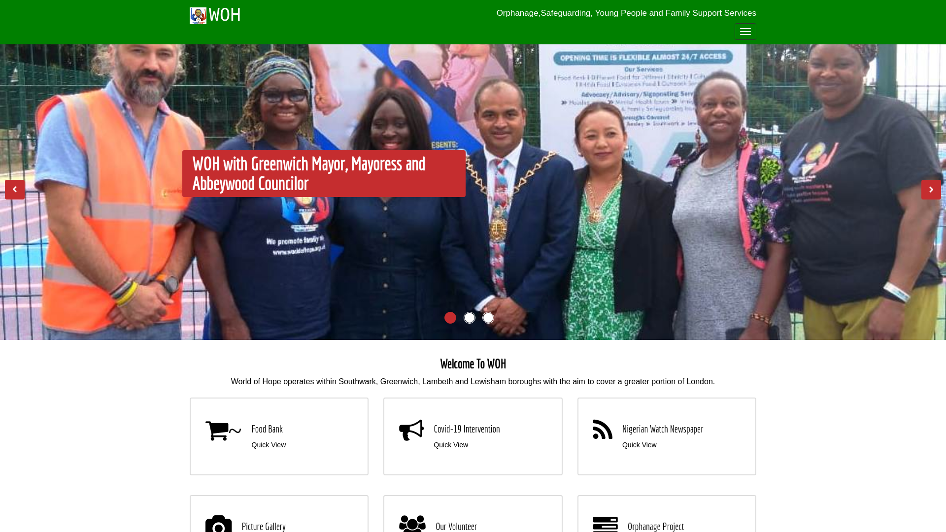 Website screenshot