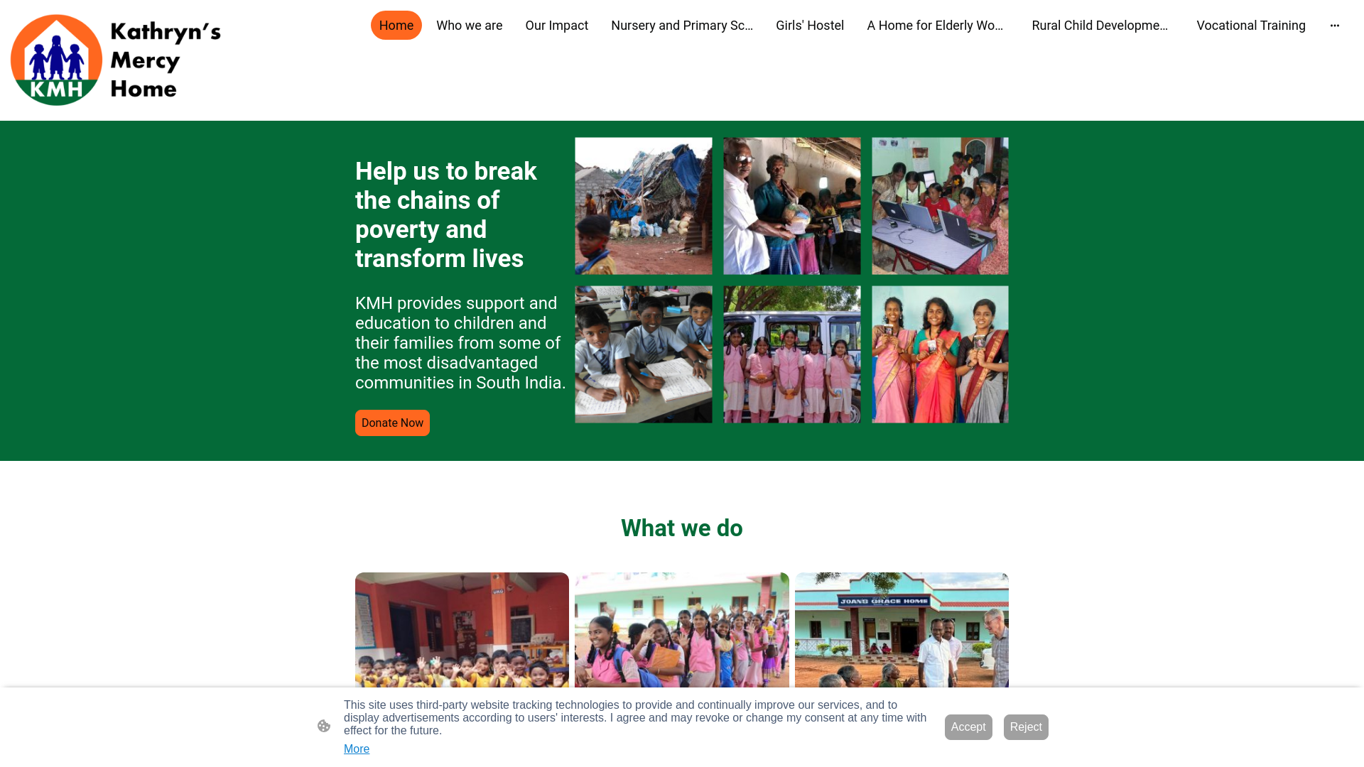 Website screenshot