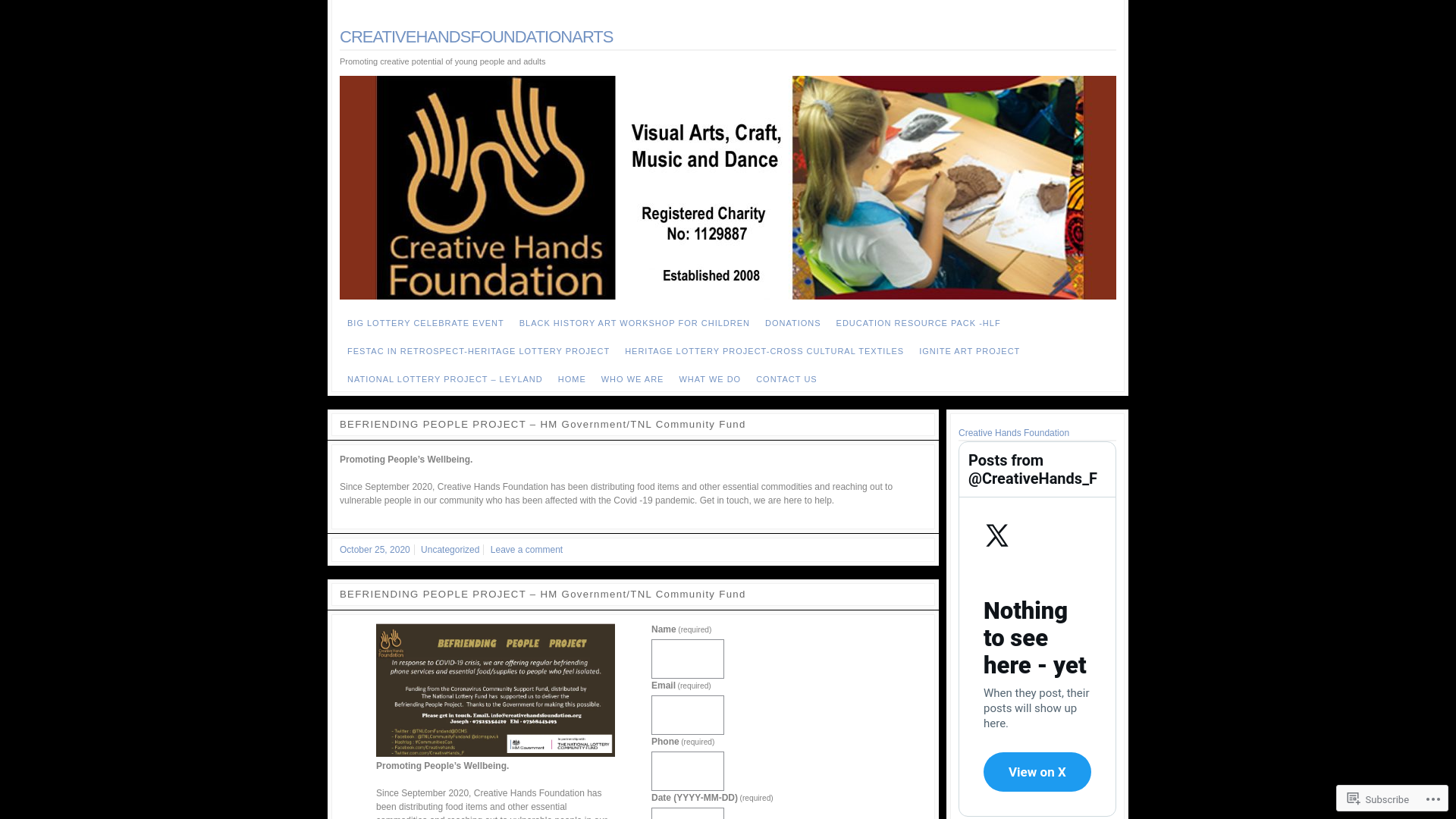 Website screenshot