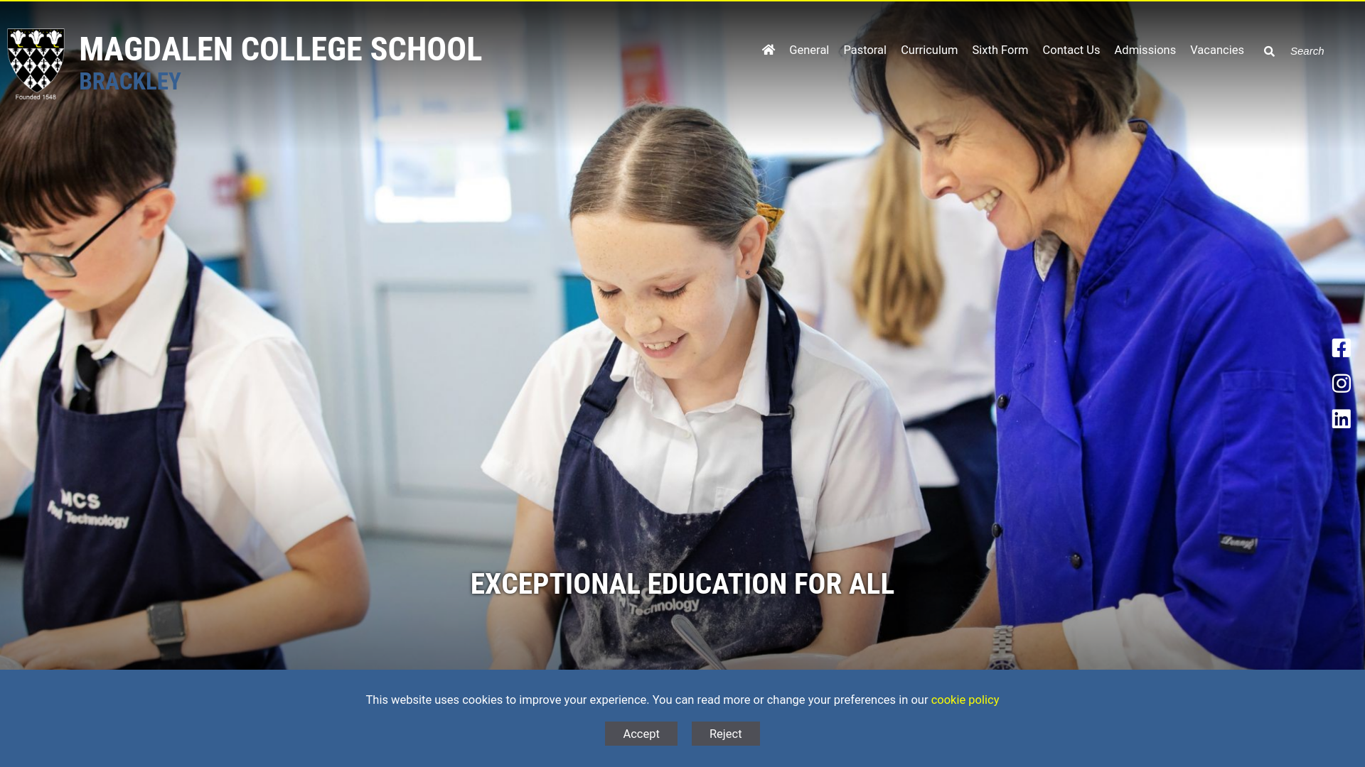 Website screenshot