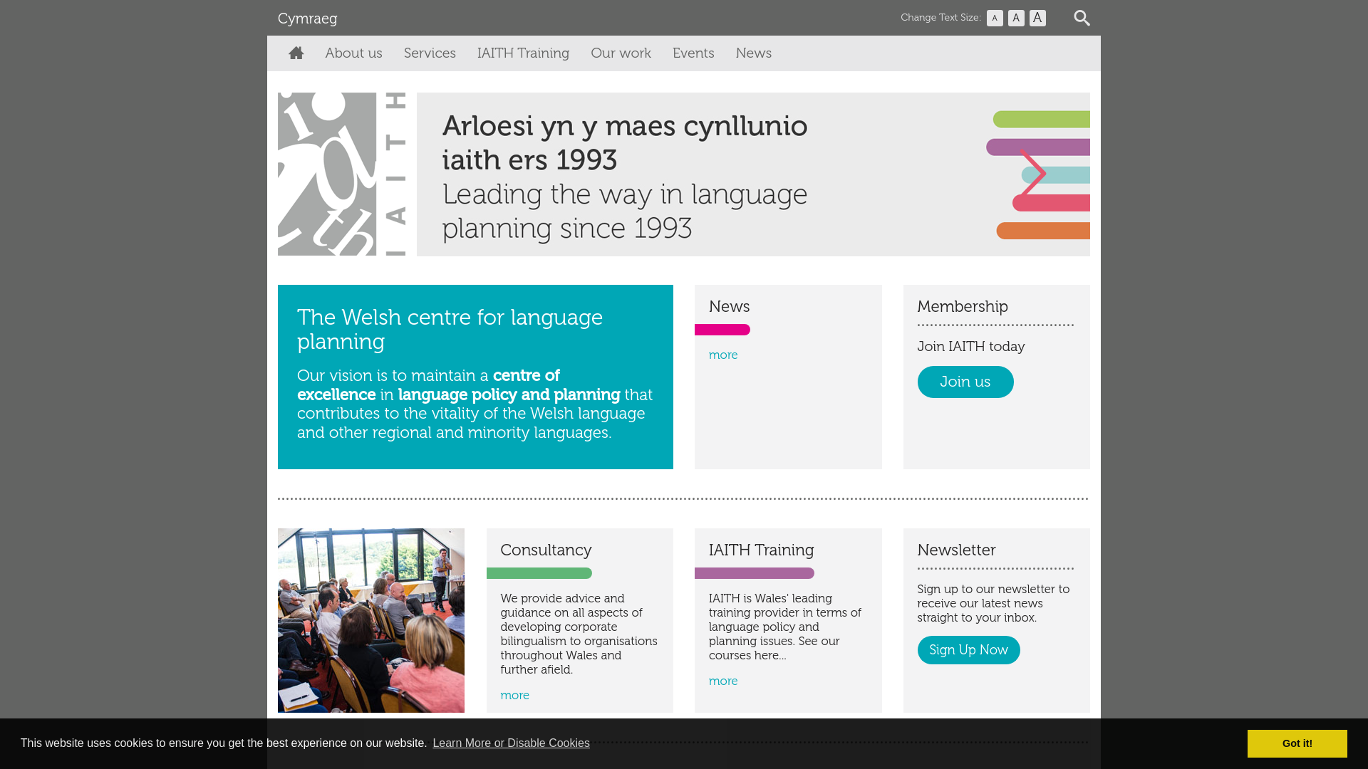 Website screenshot