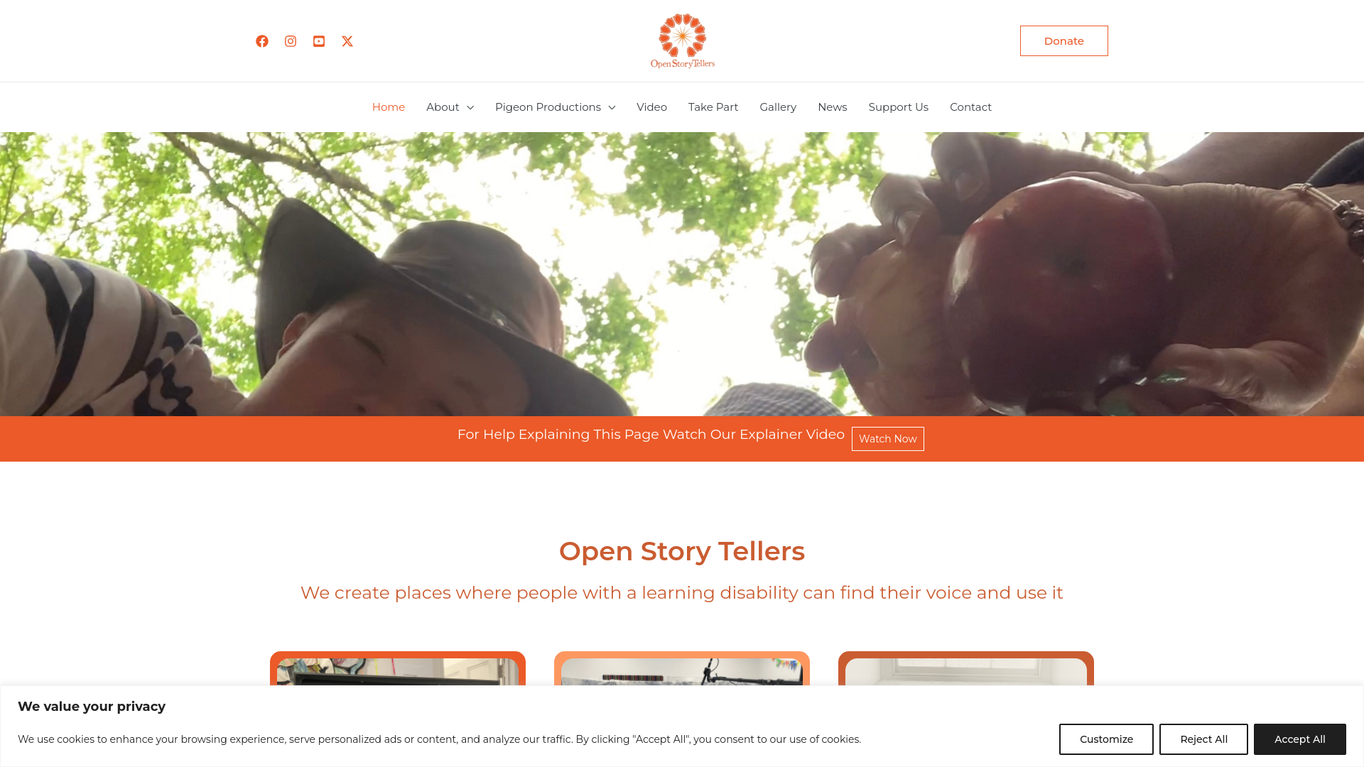 Website screenshot