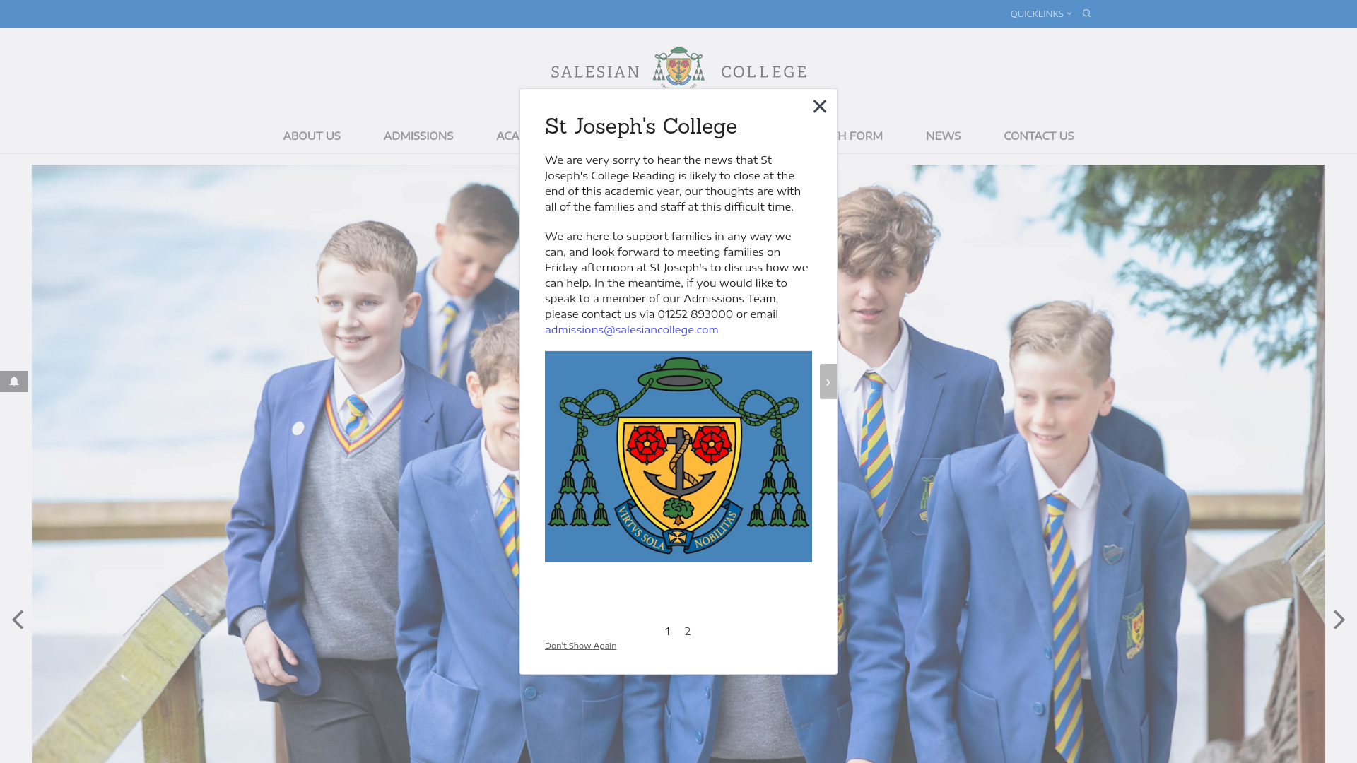 Website screenshot