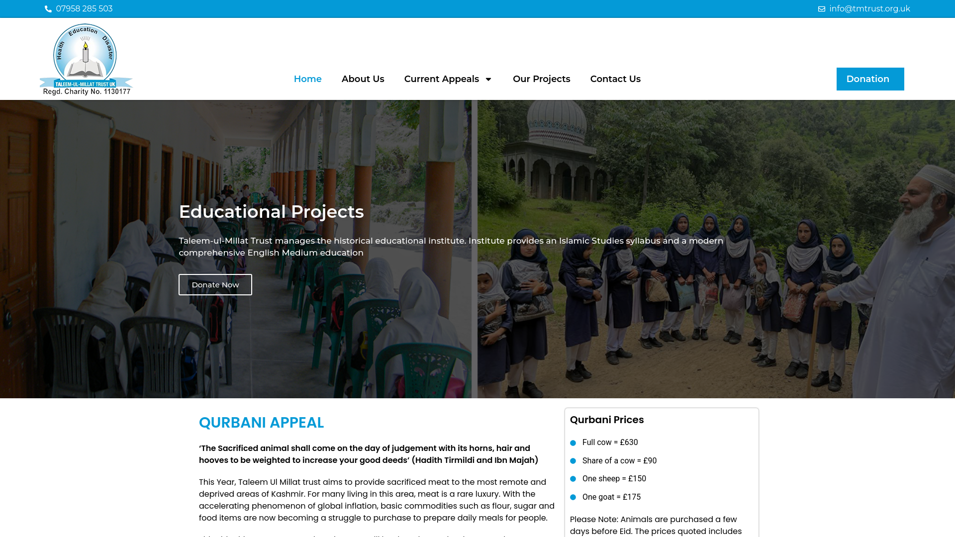 Website screenshot