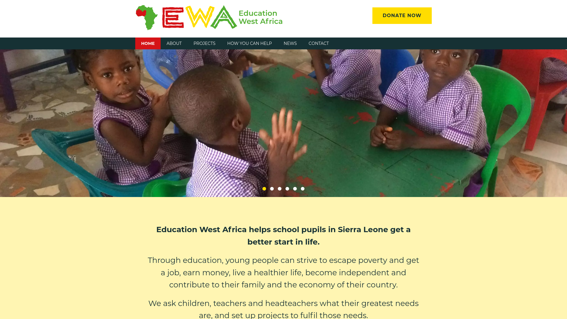 Website screenshot