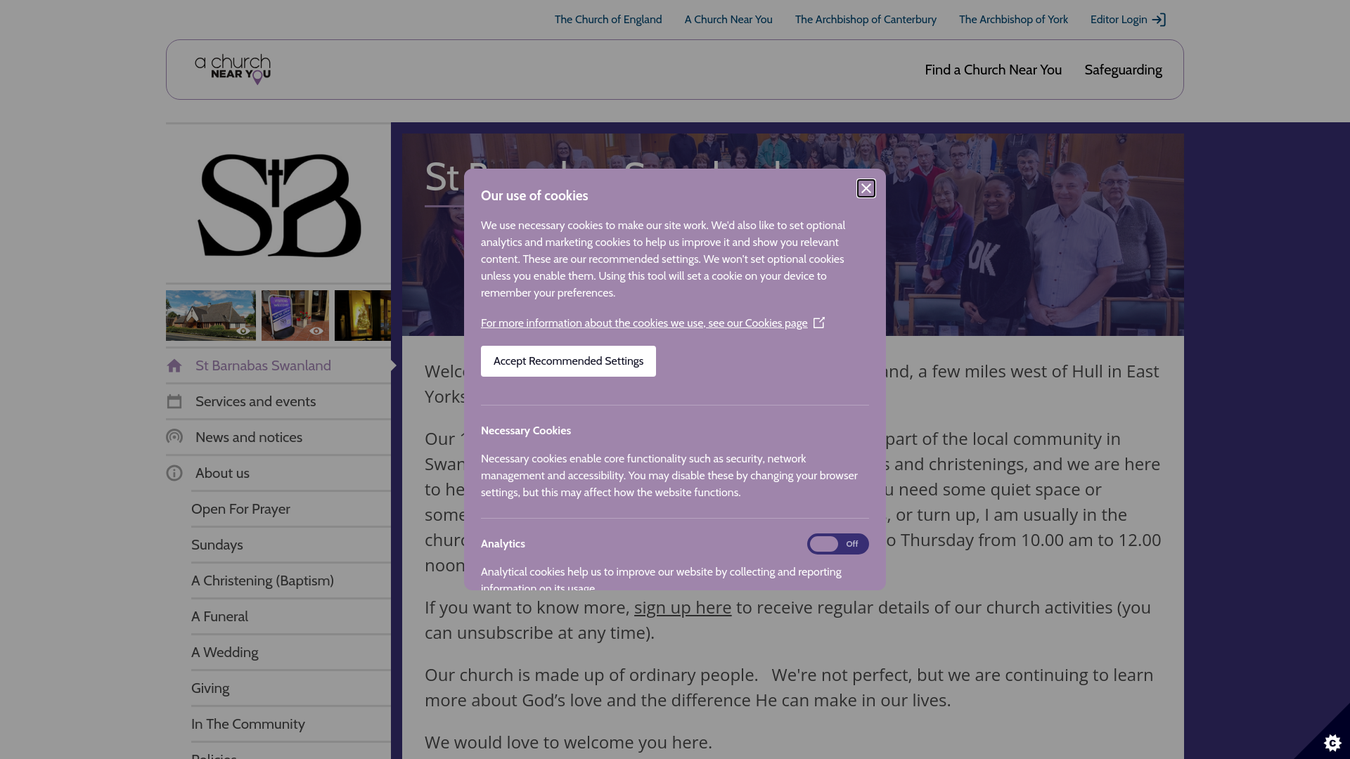 Website screenshot