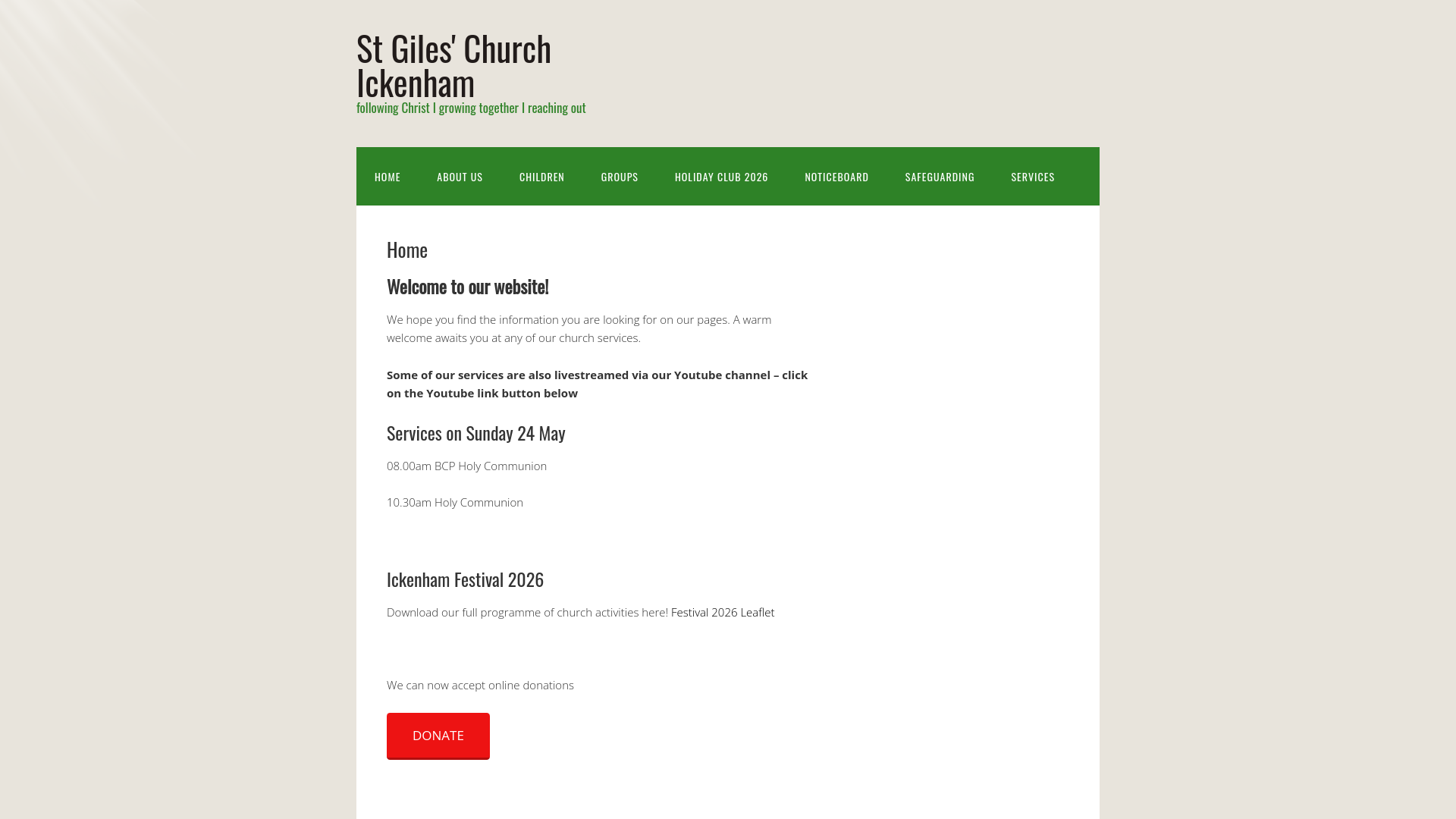 Website screenshot