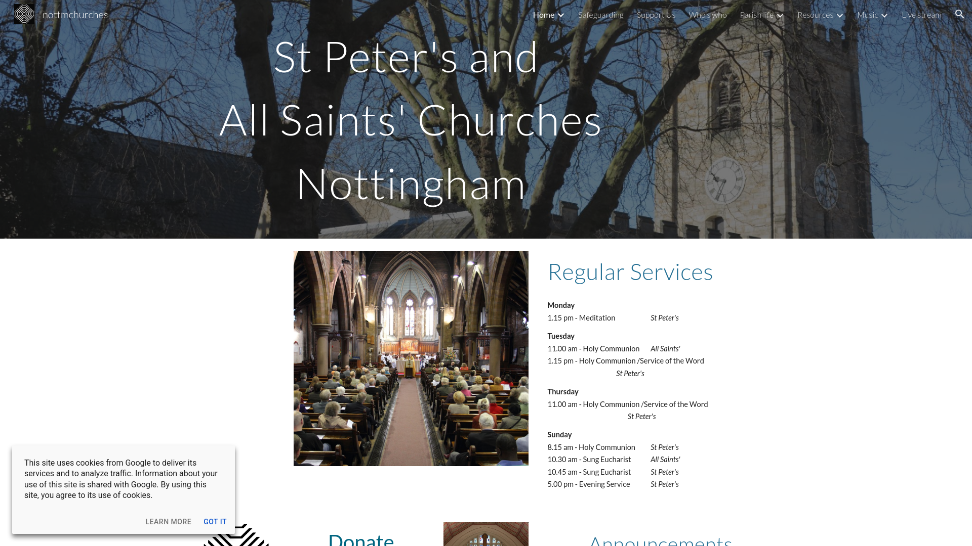 Website screenshot