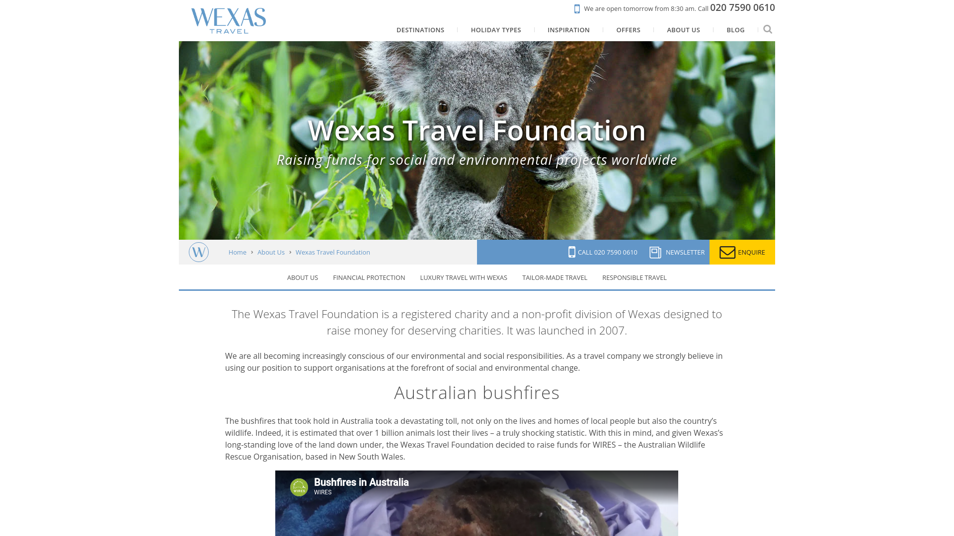 Website screenshot