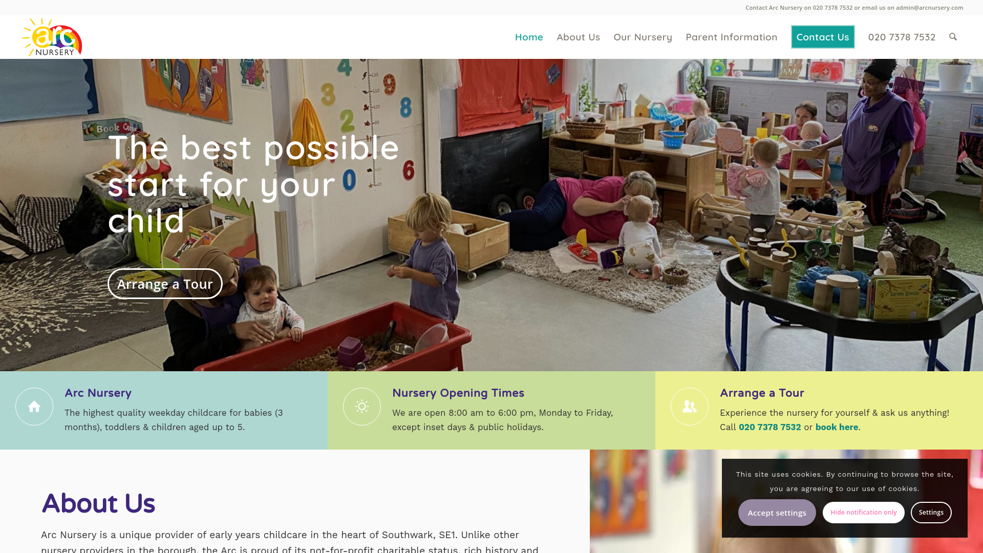 Website screenshot