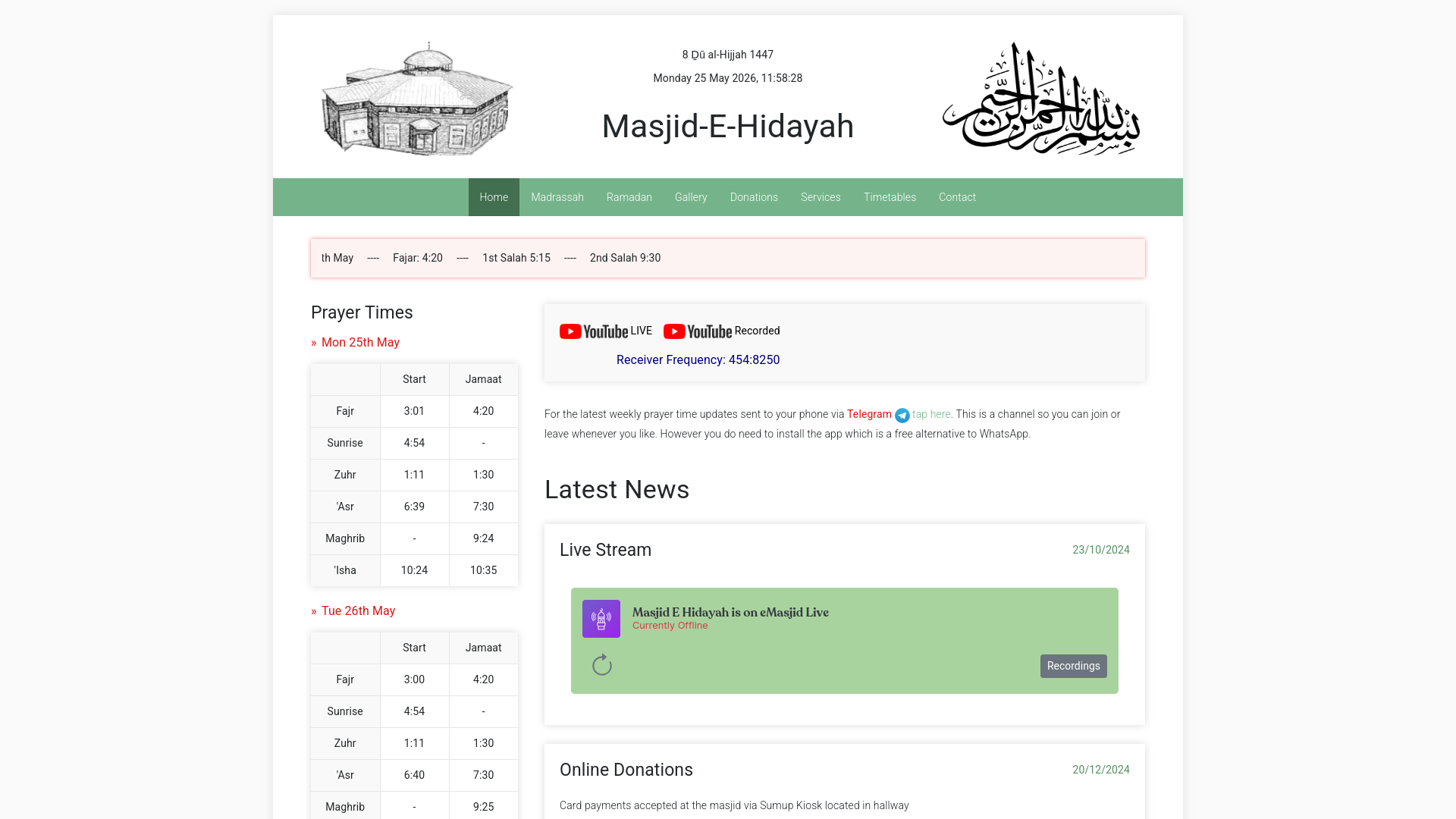 Website screenshot