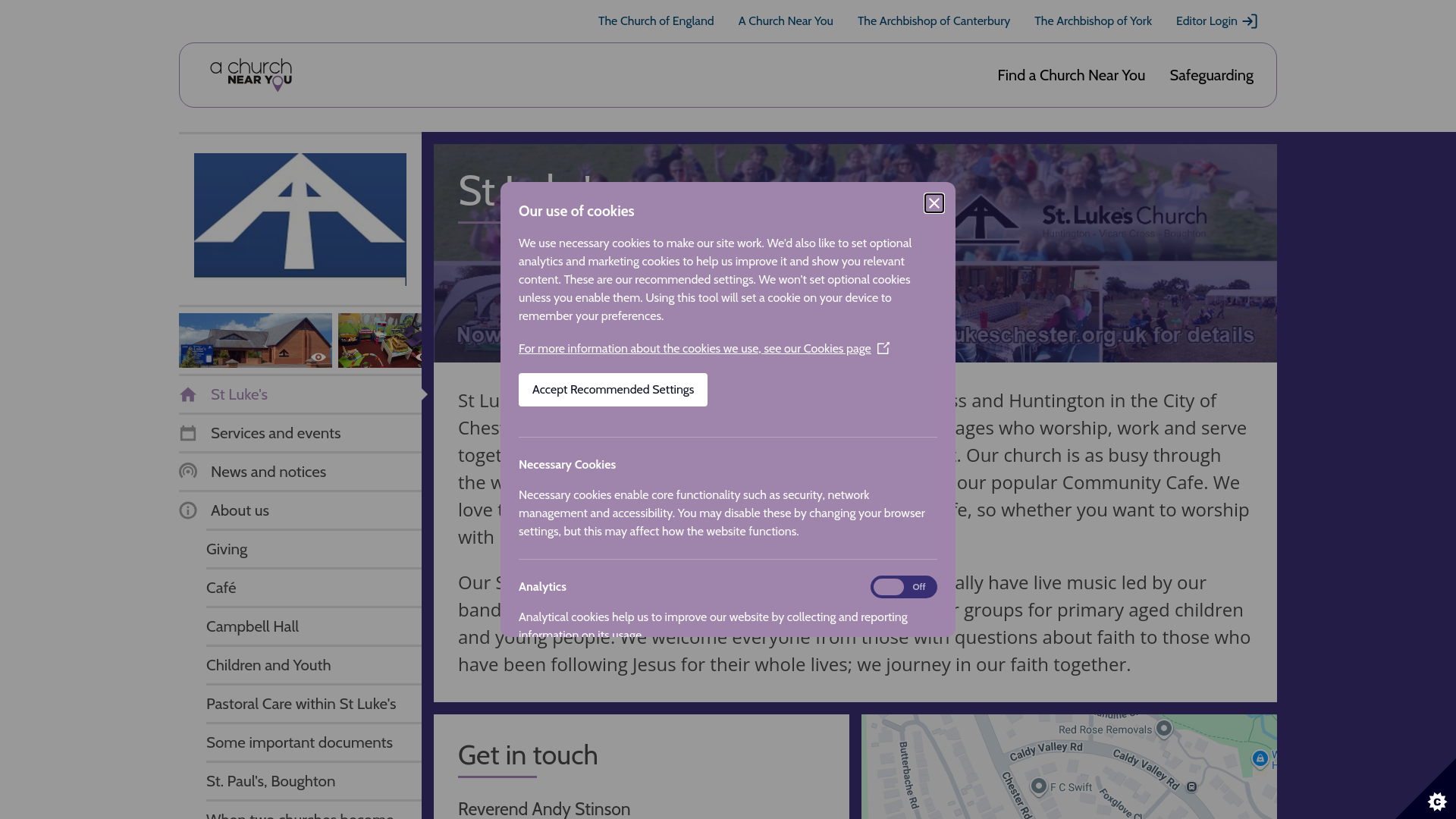 Website screenshot