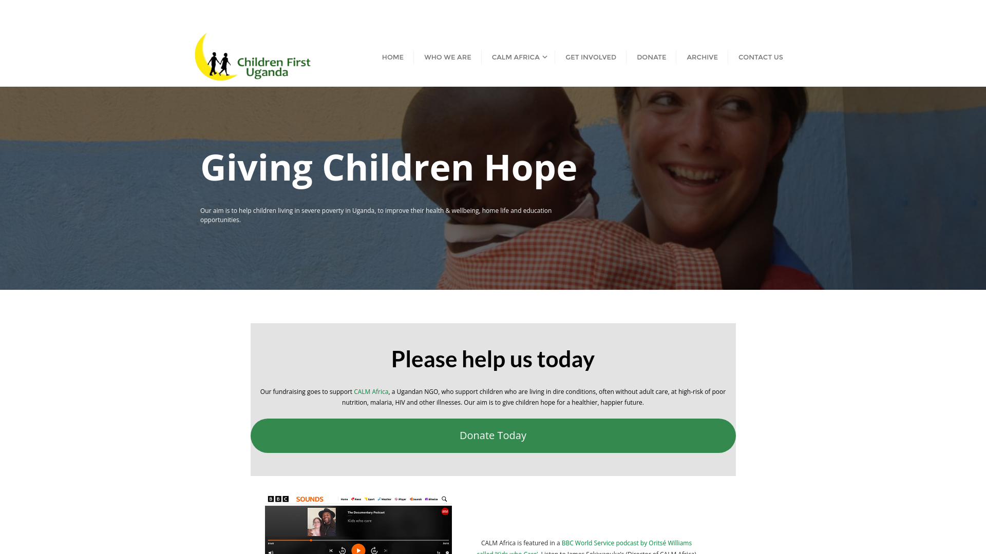 Website screenshot