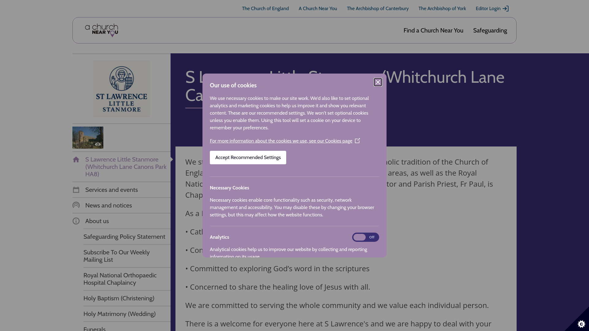 Website screenshot