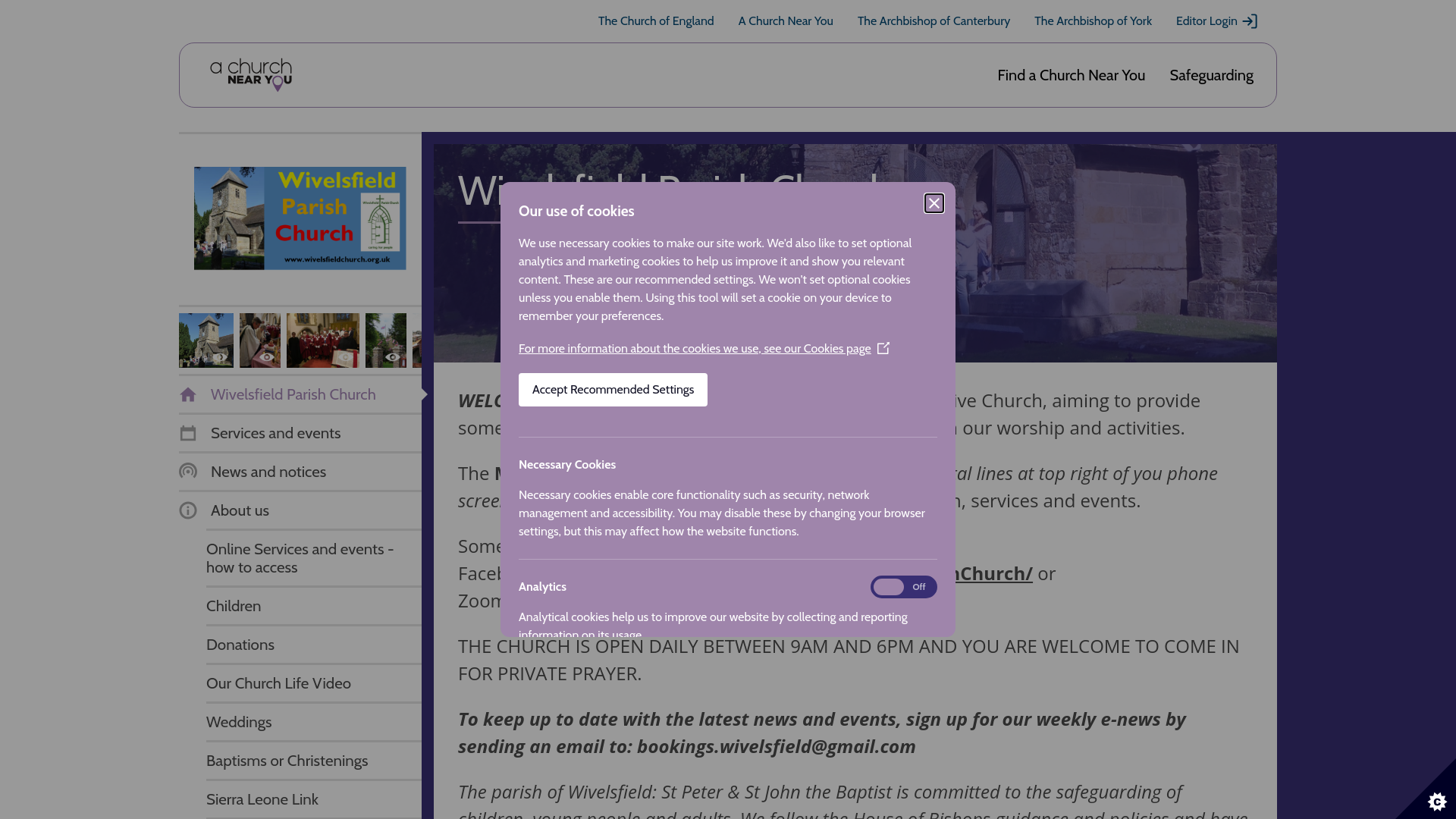 Website screenshot