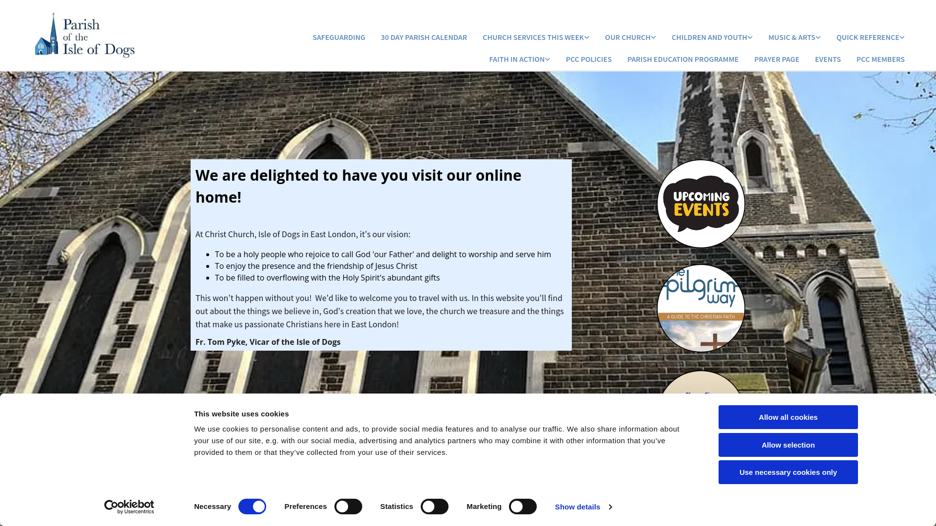 Website screenshot
