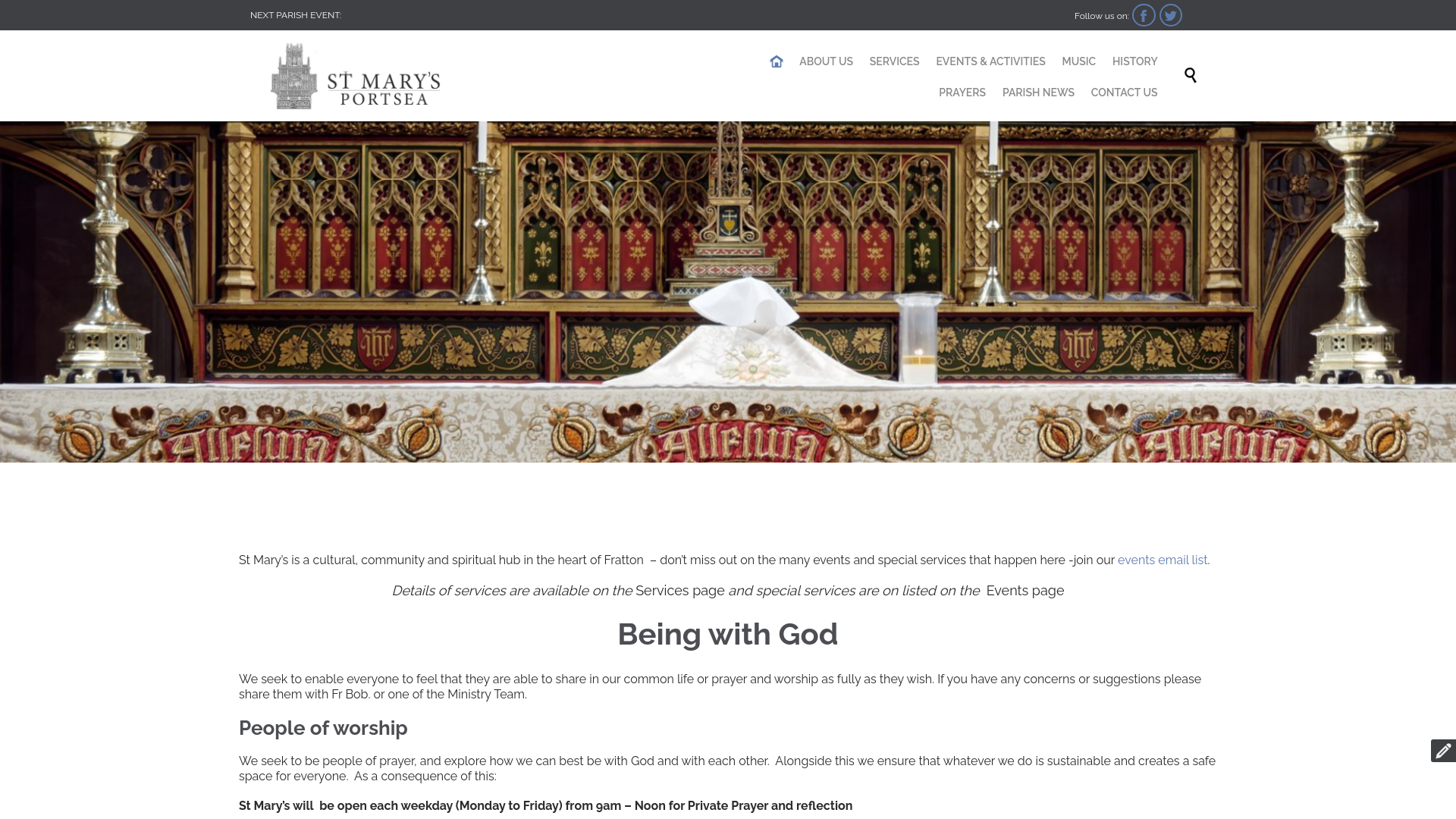 Website screenshot