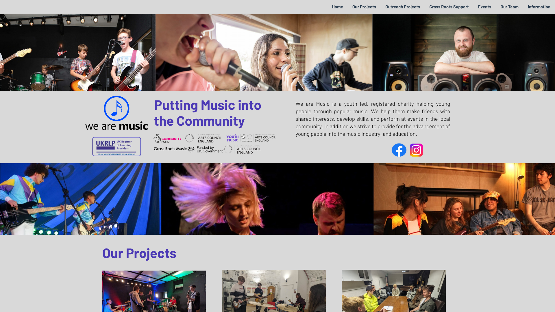 Website screenshot
