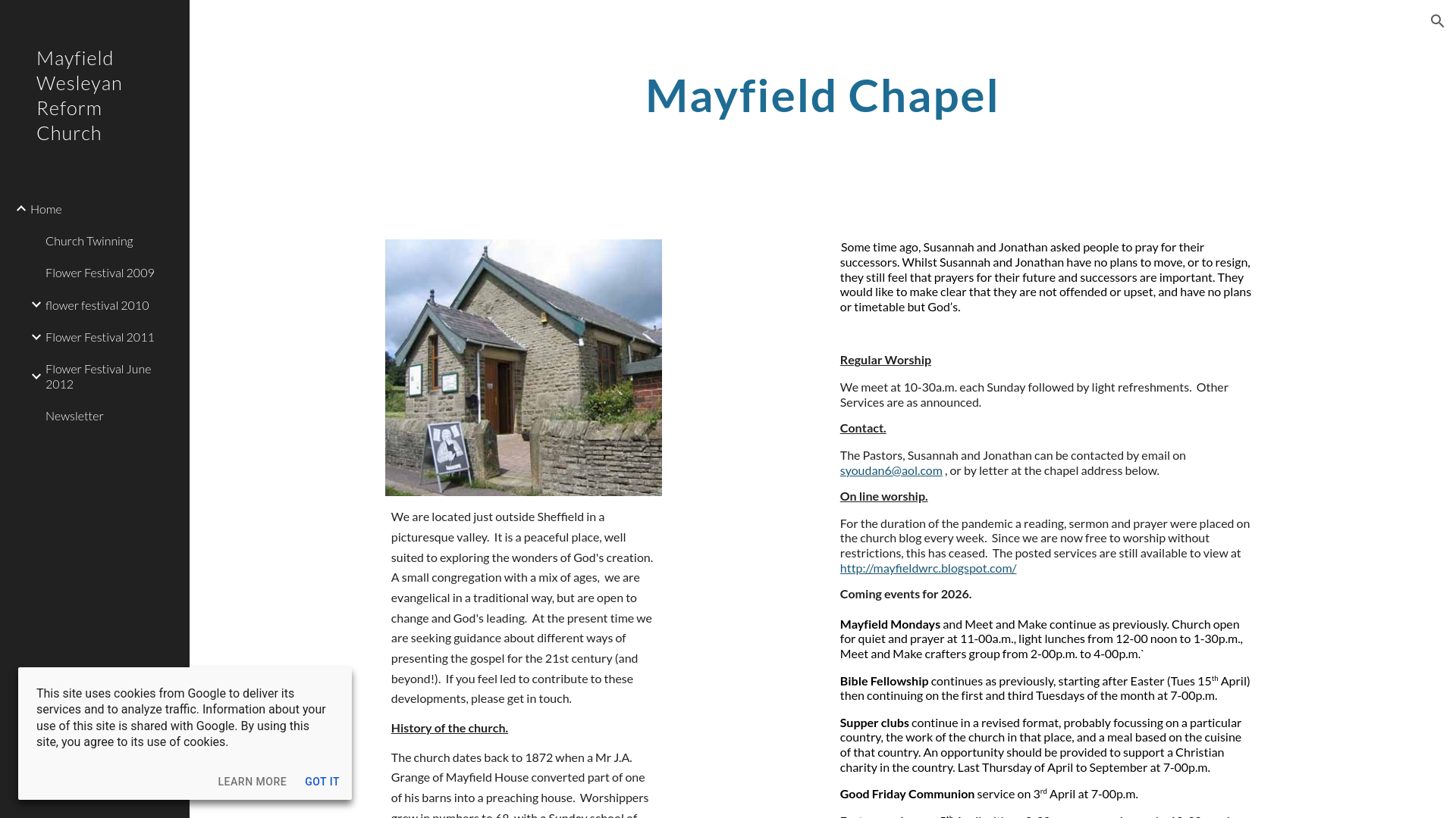 Website screenshot