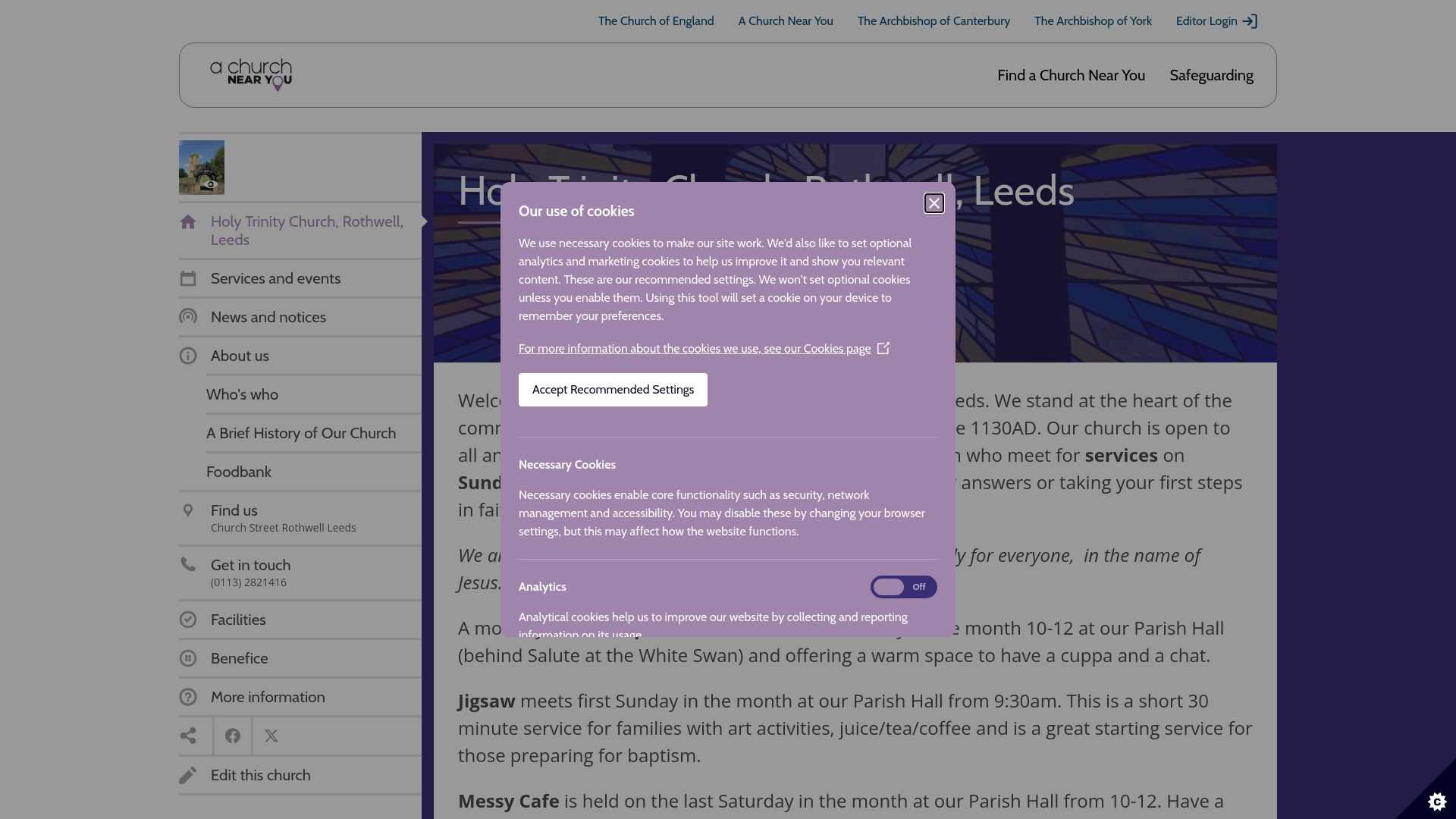 Website screenshot