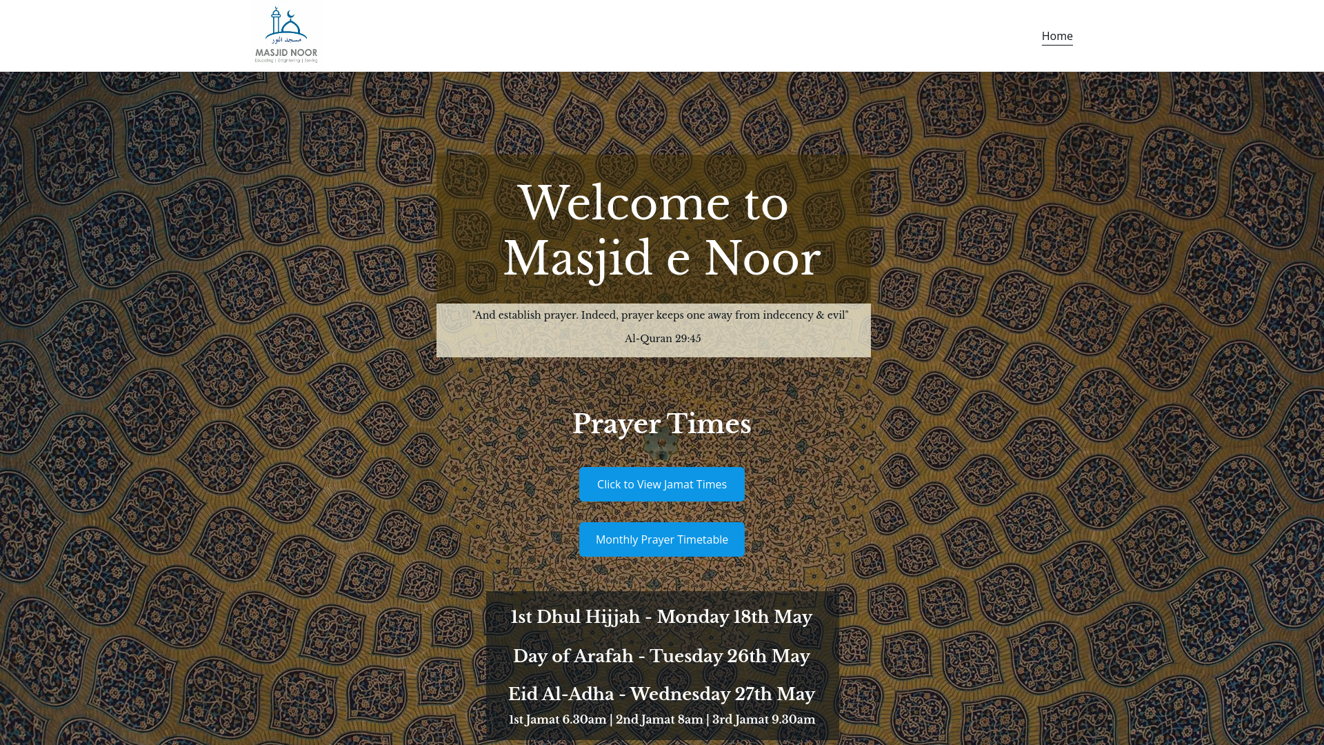 Website screenshot