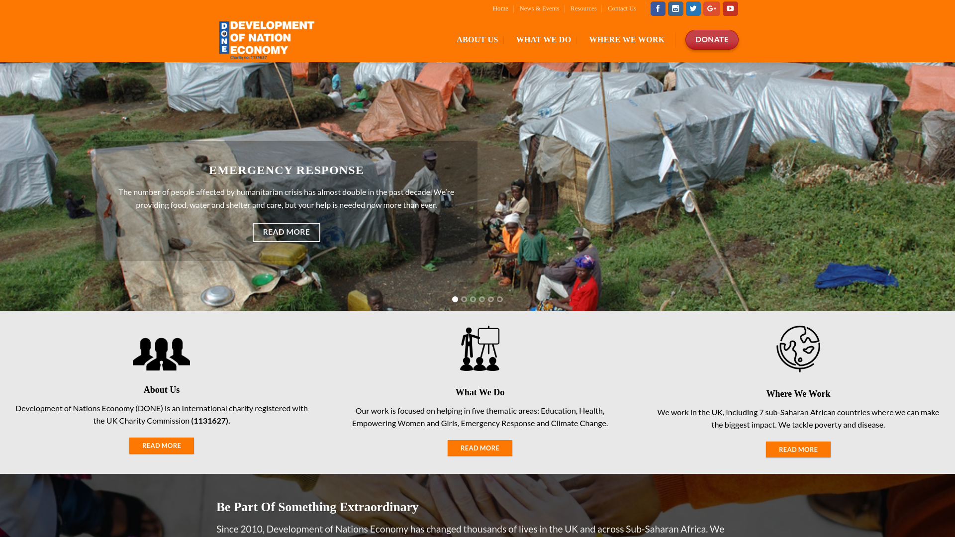 Website screenshot