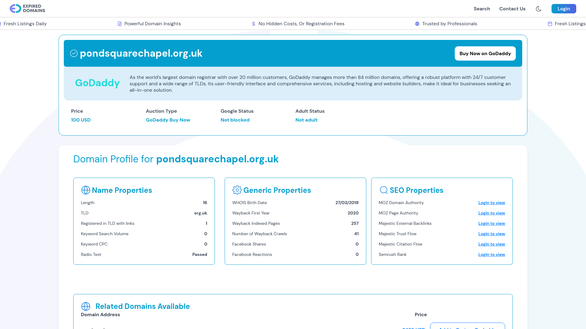 Website screenshot