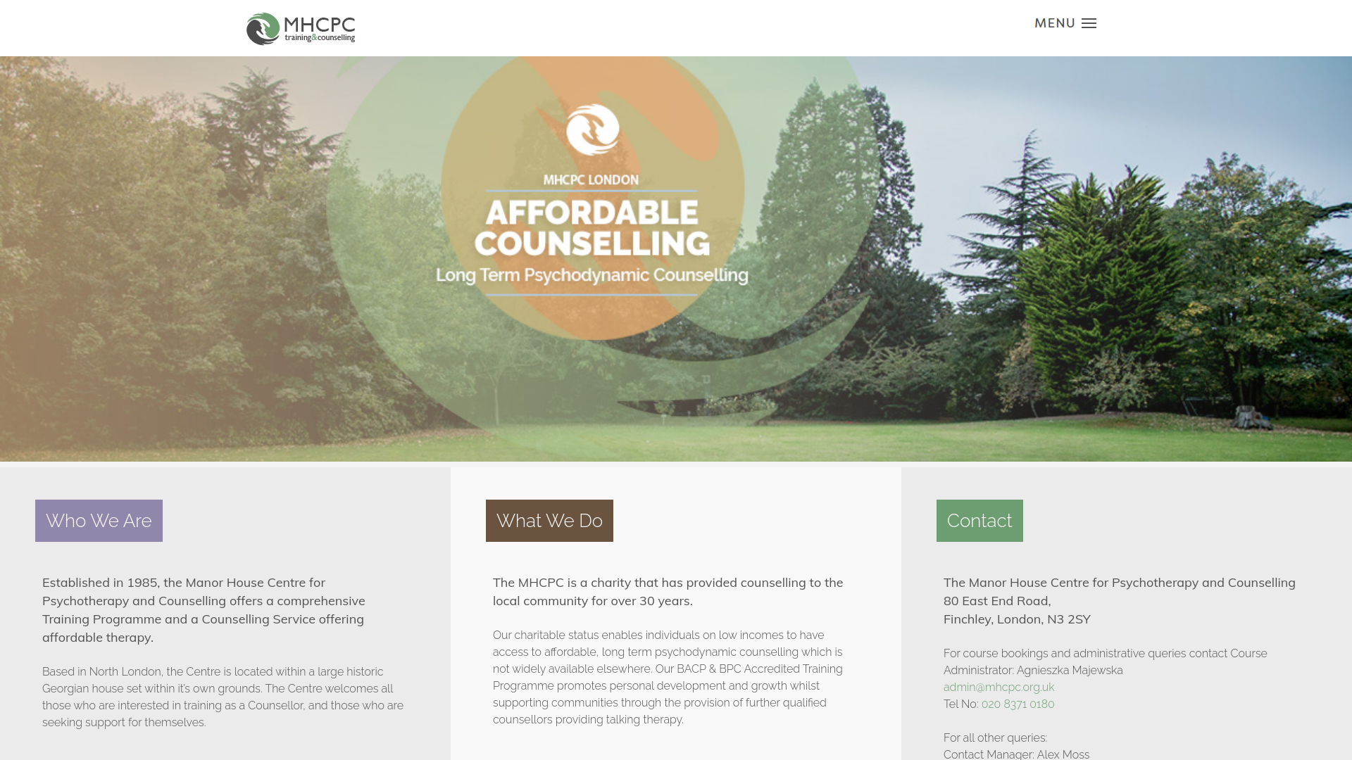 Website screenshot