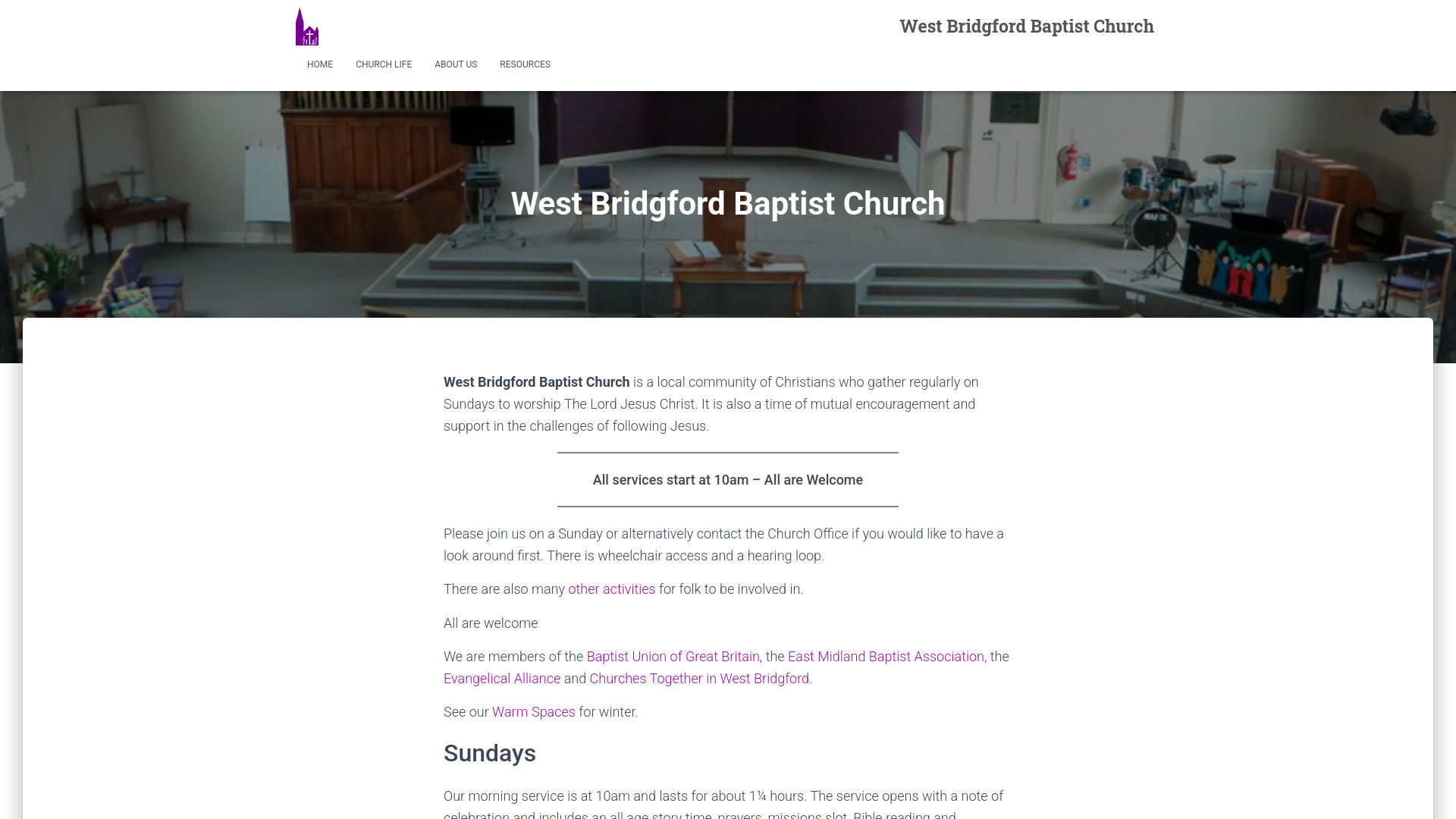 Website screenshot