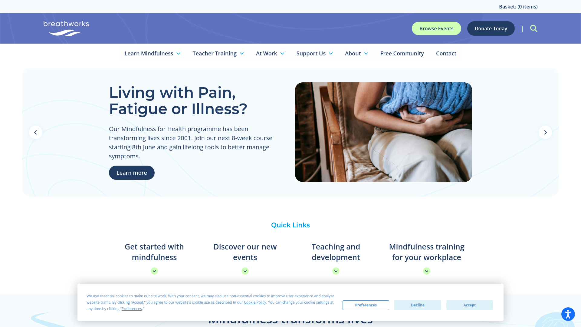 Website screenshot