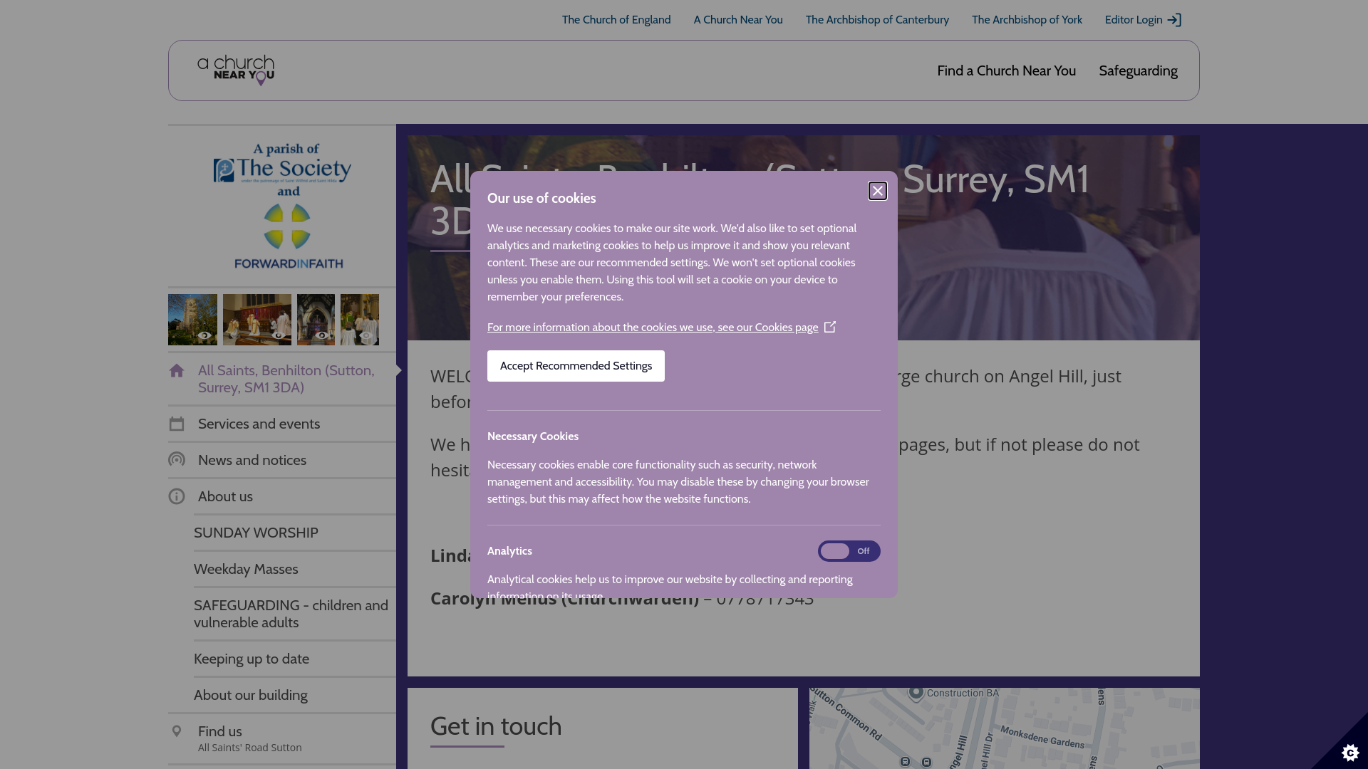 Website screenshot