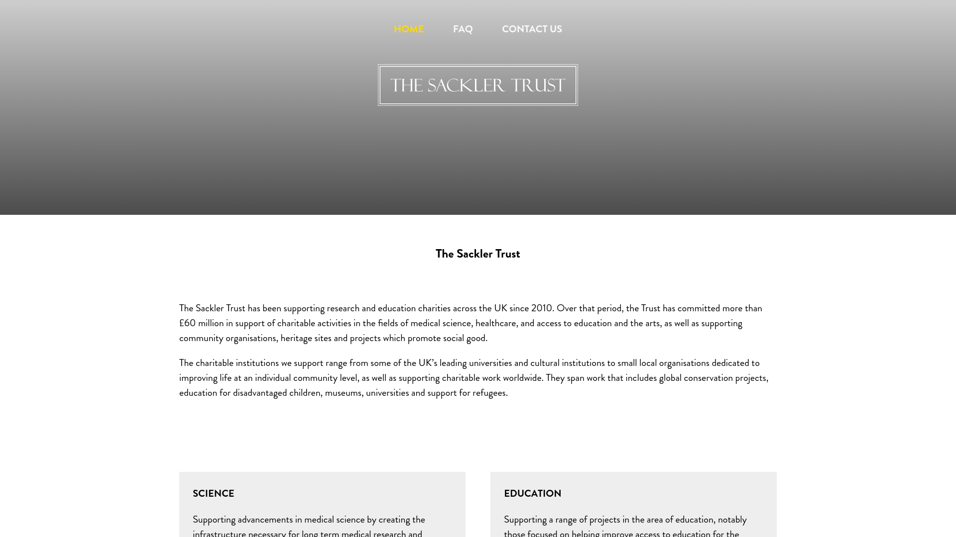 Website screenshot