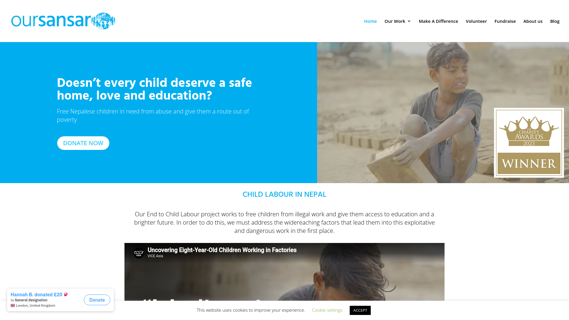 Website screenshot