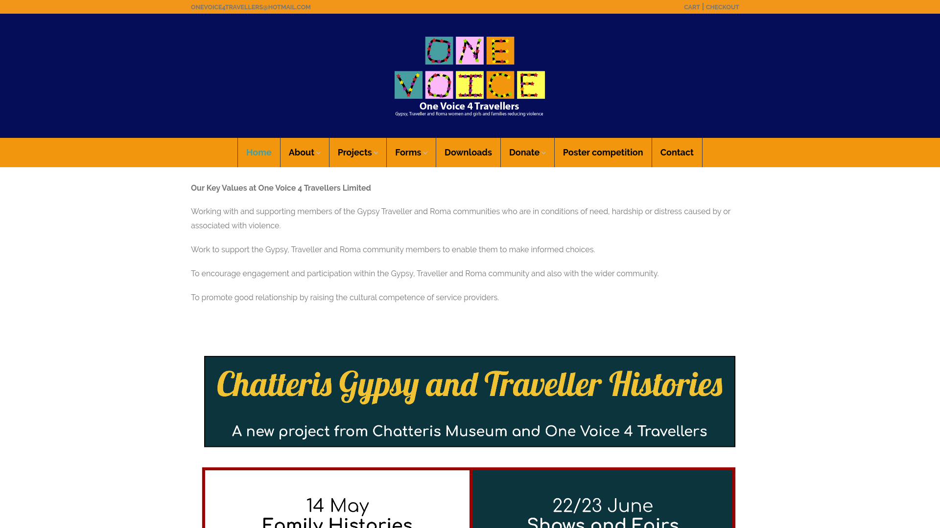 Website screenshot