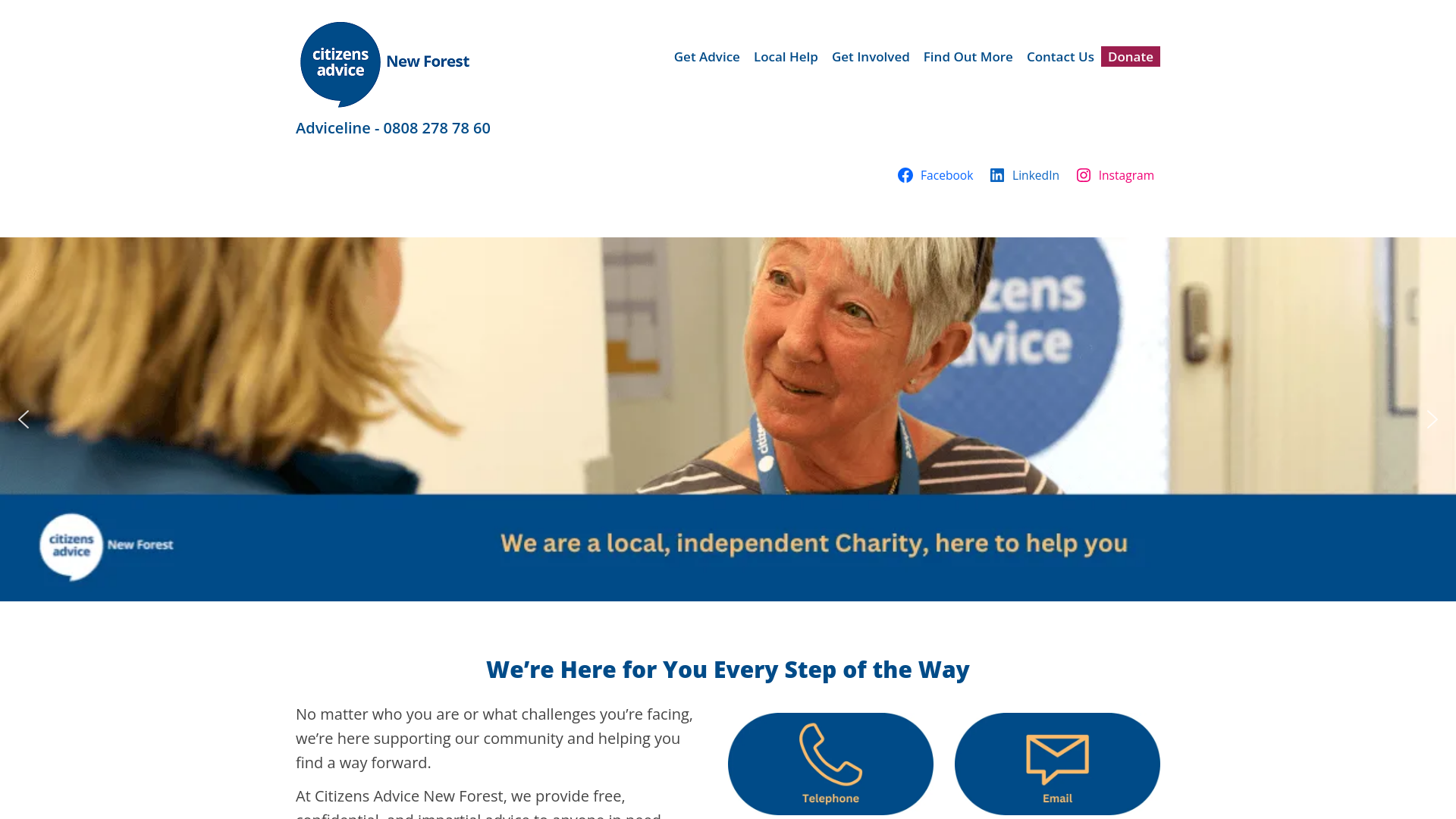 Website screenshot