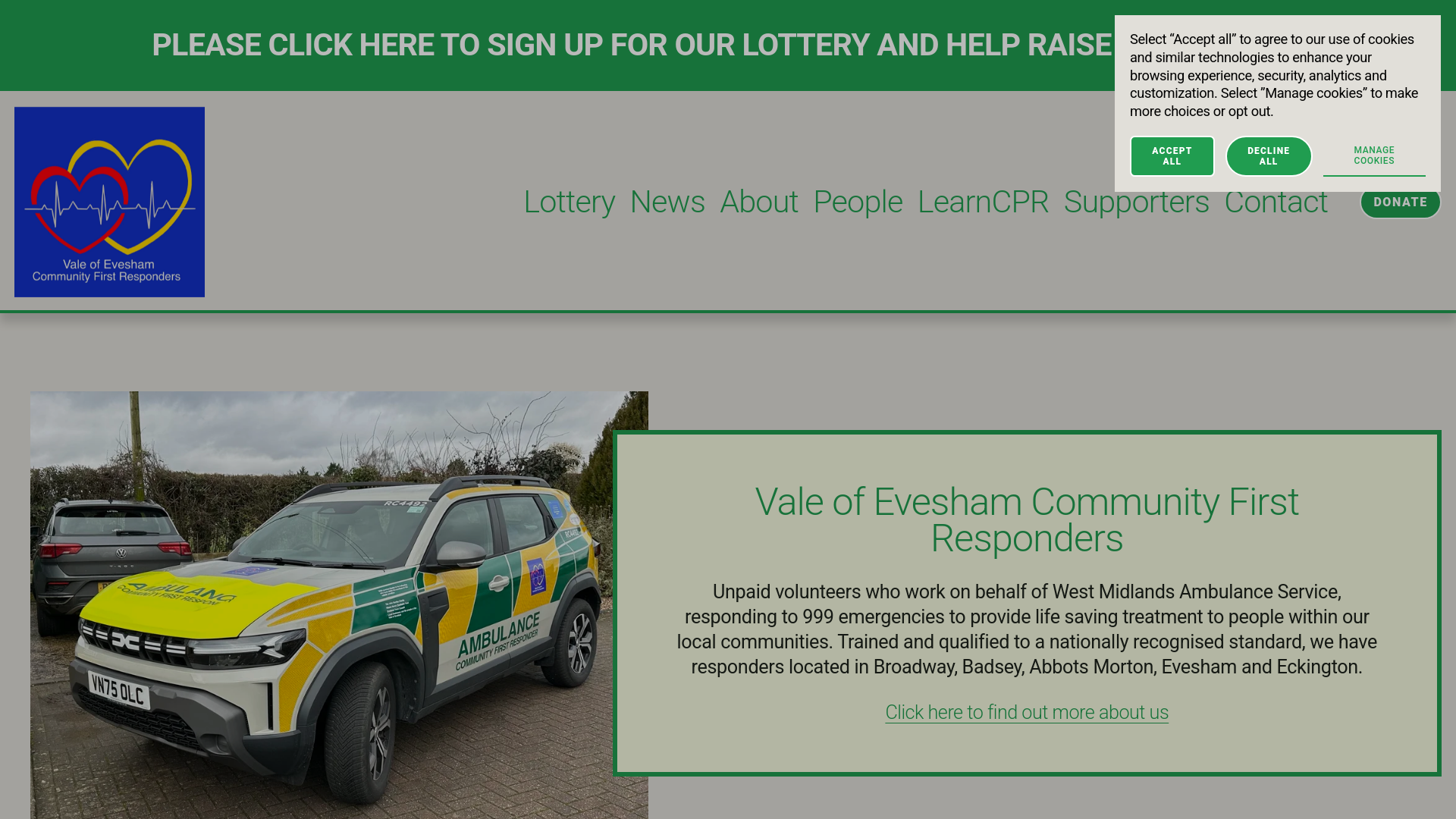 Website screenshot