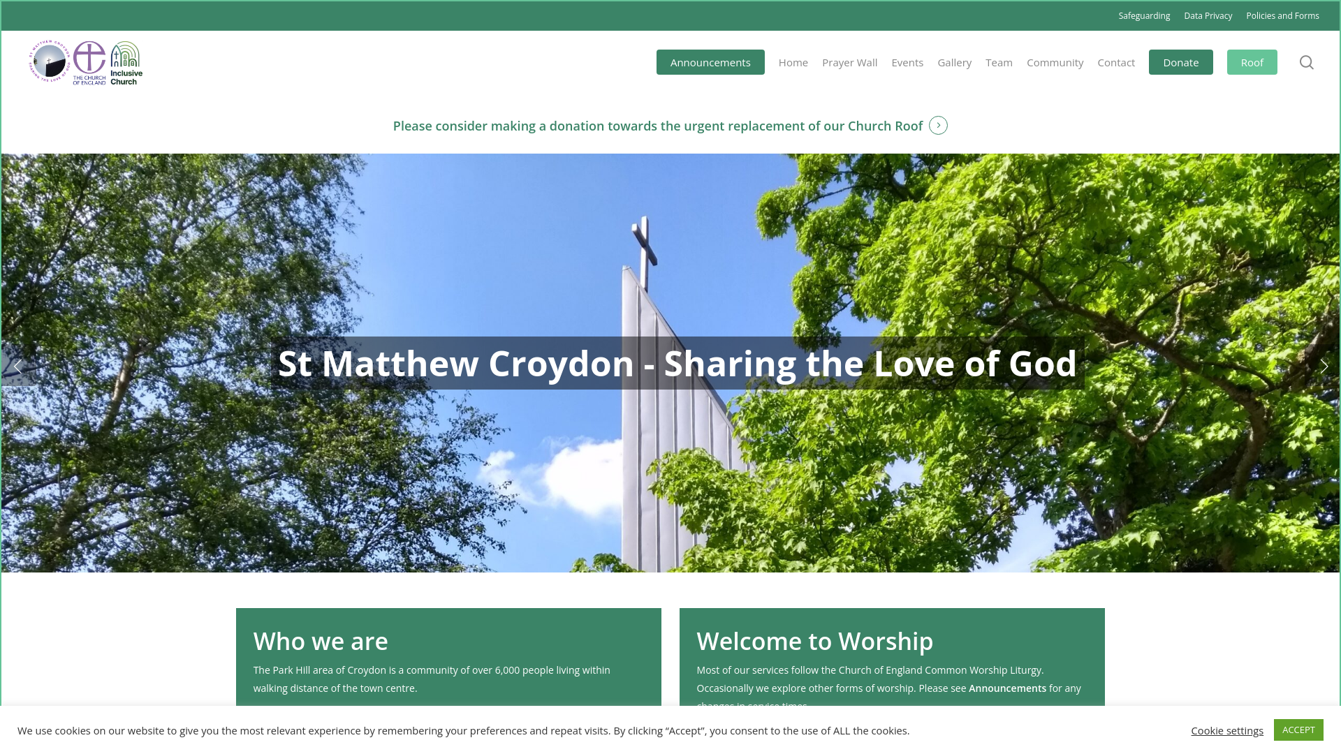 Website screenshot