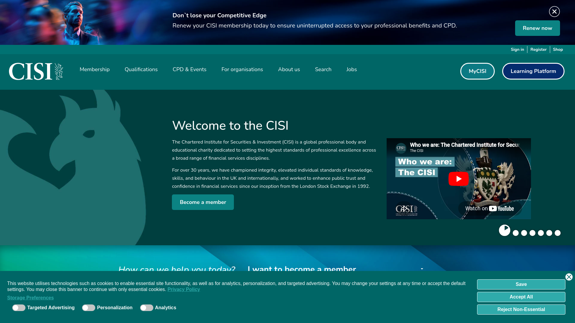 Website screenshot