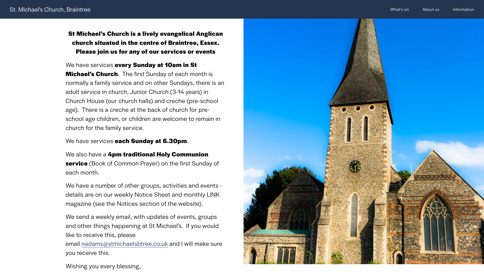 Website screenshot