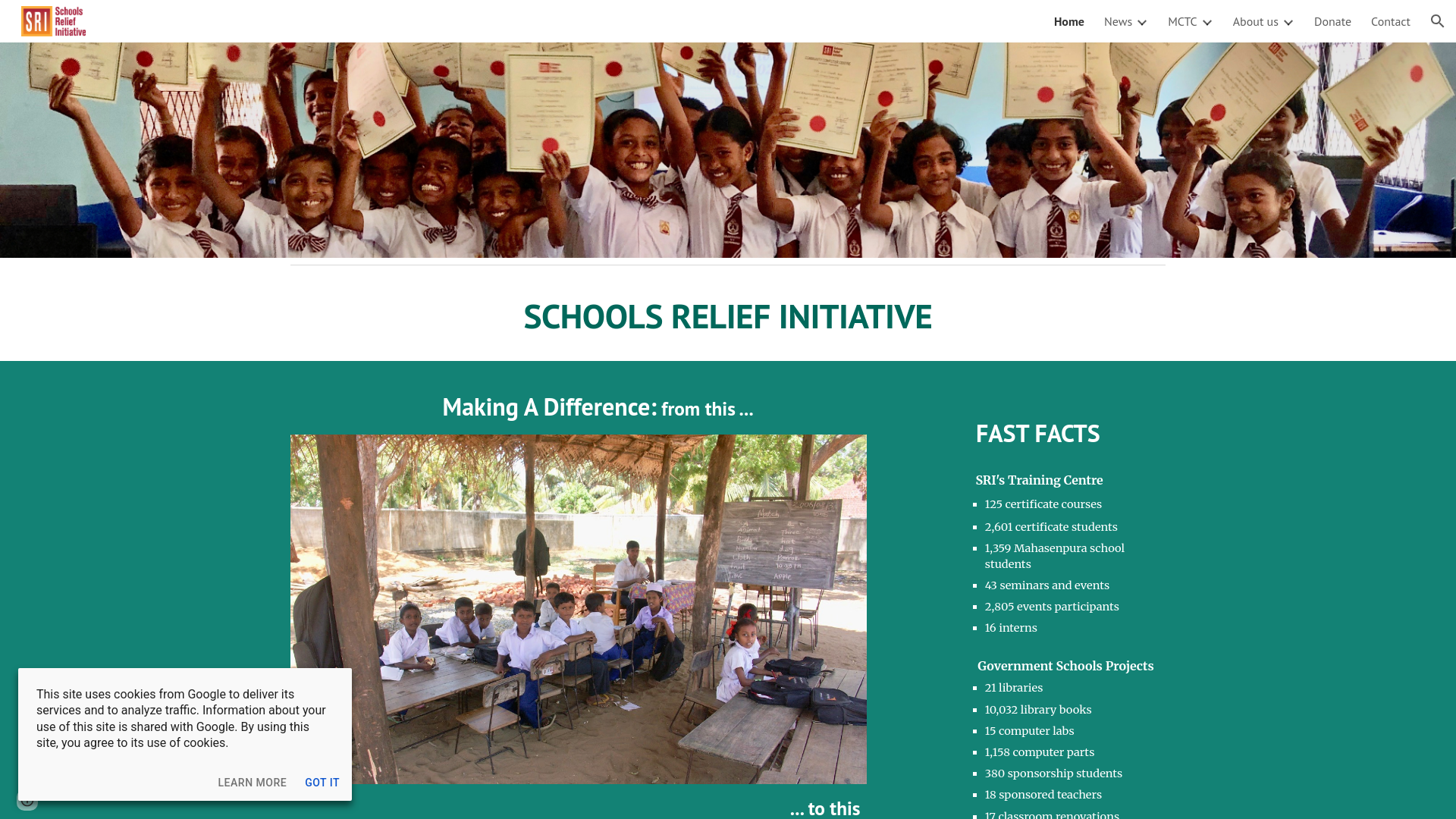 Website screenshot