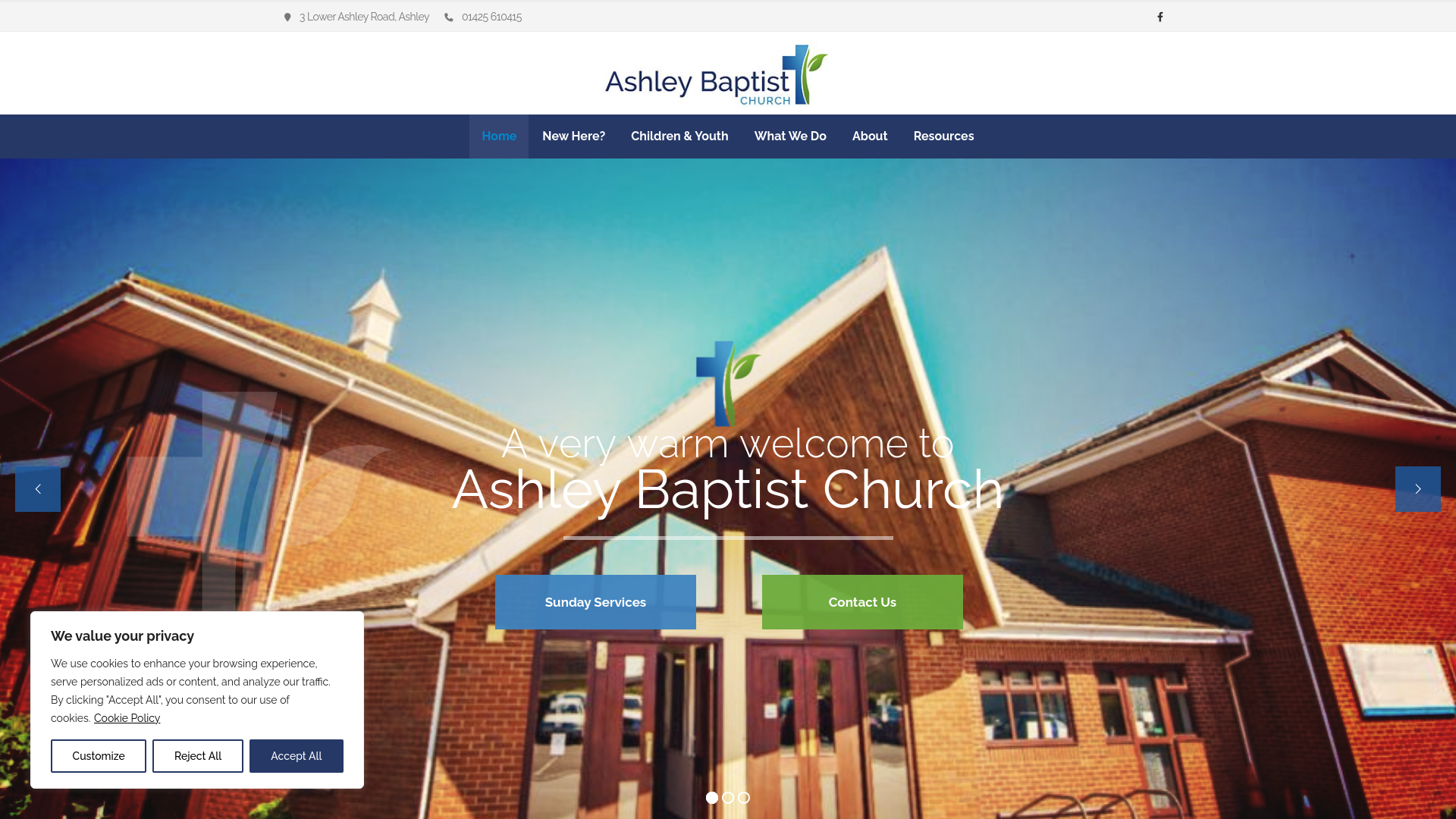 Website screenshot