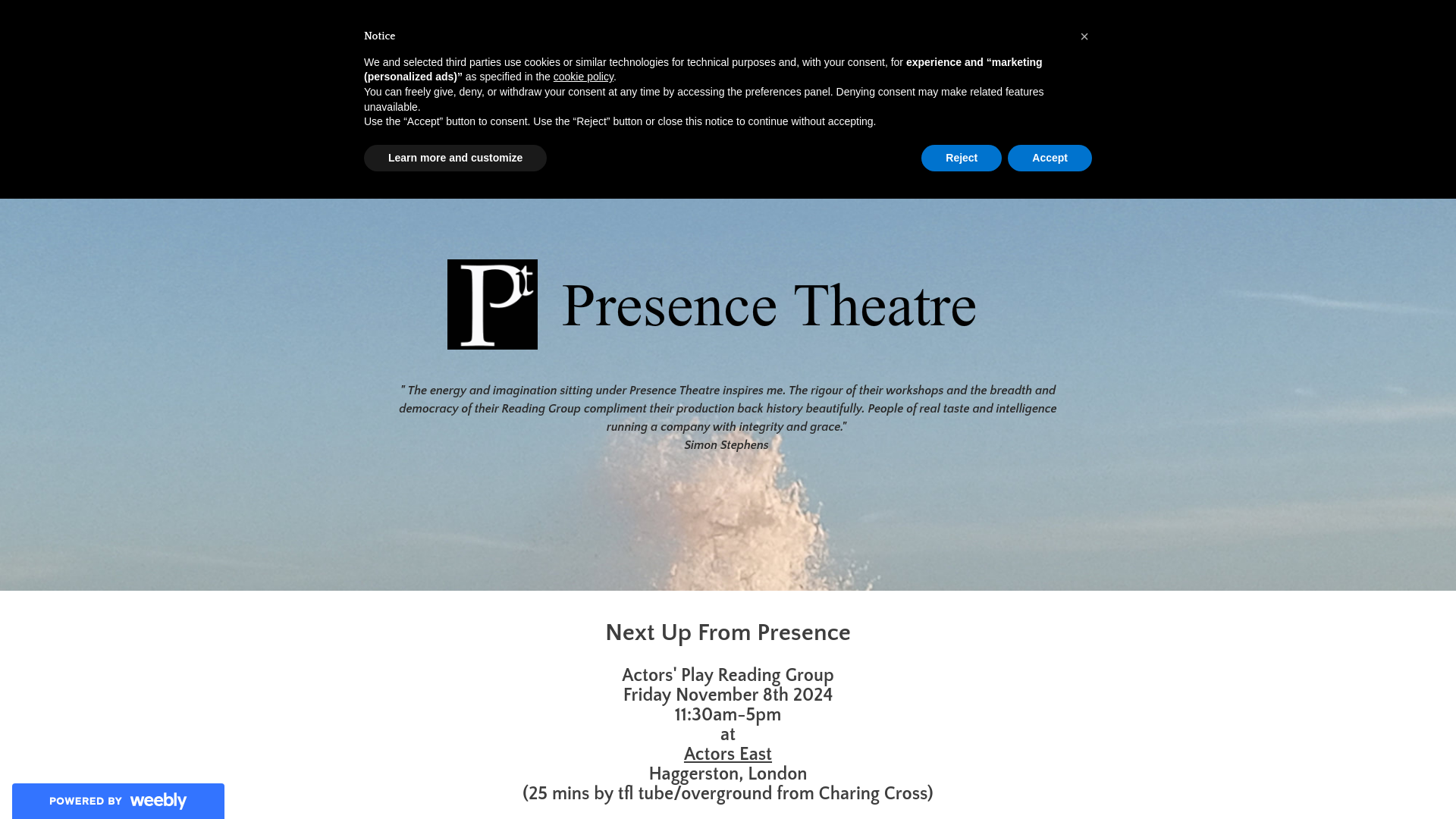 Website screenshot